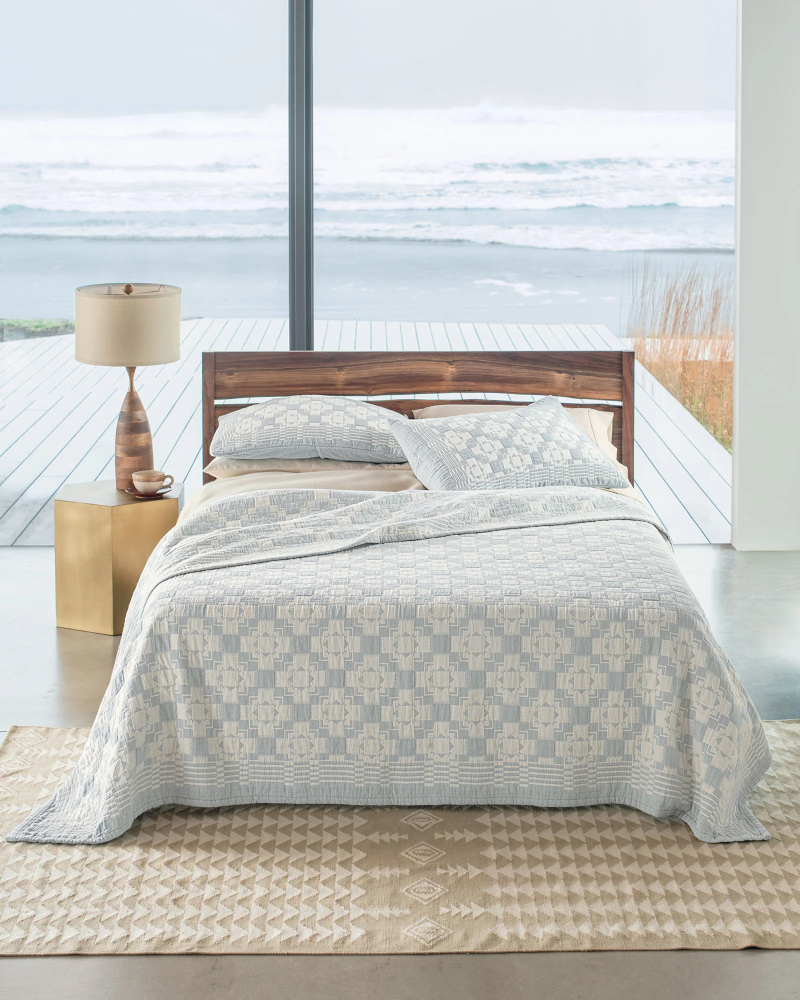 Matelasse Organic Cotton Twin - Chief Joseph Slate - Image 3