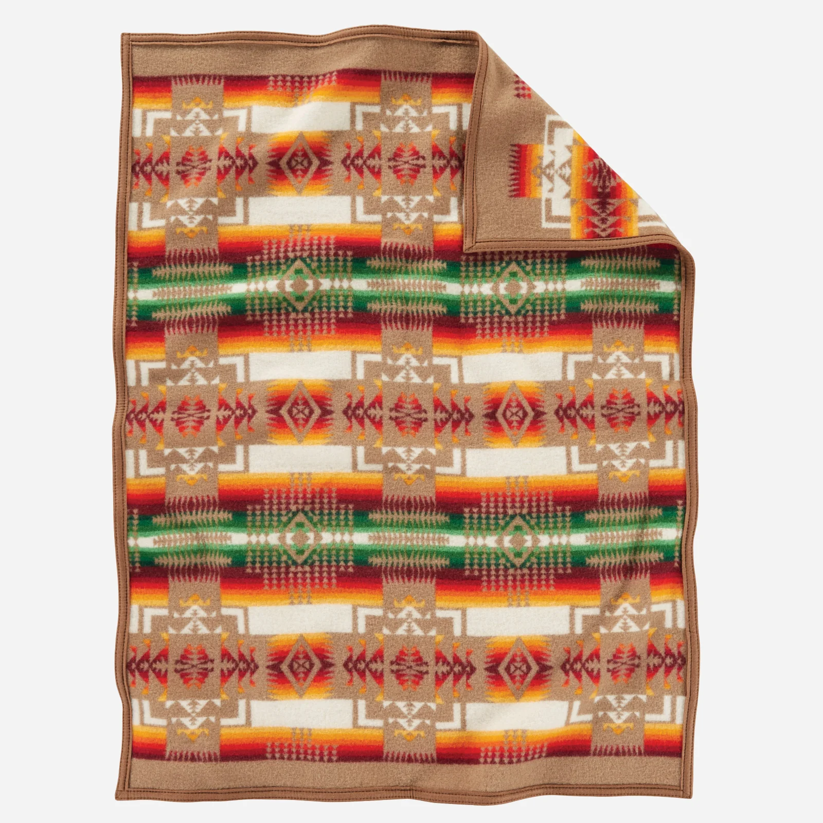 Chief Joseph Baby Blanket - Khaki - Image 2