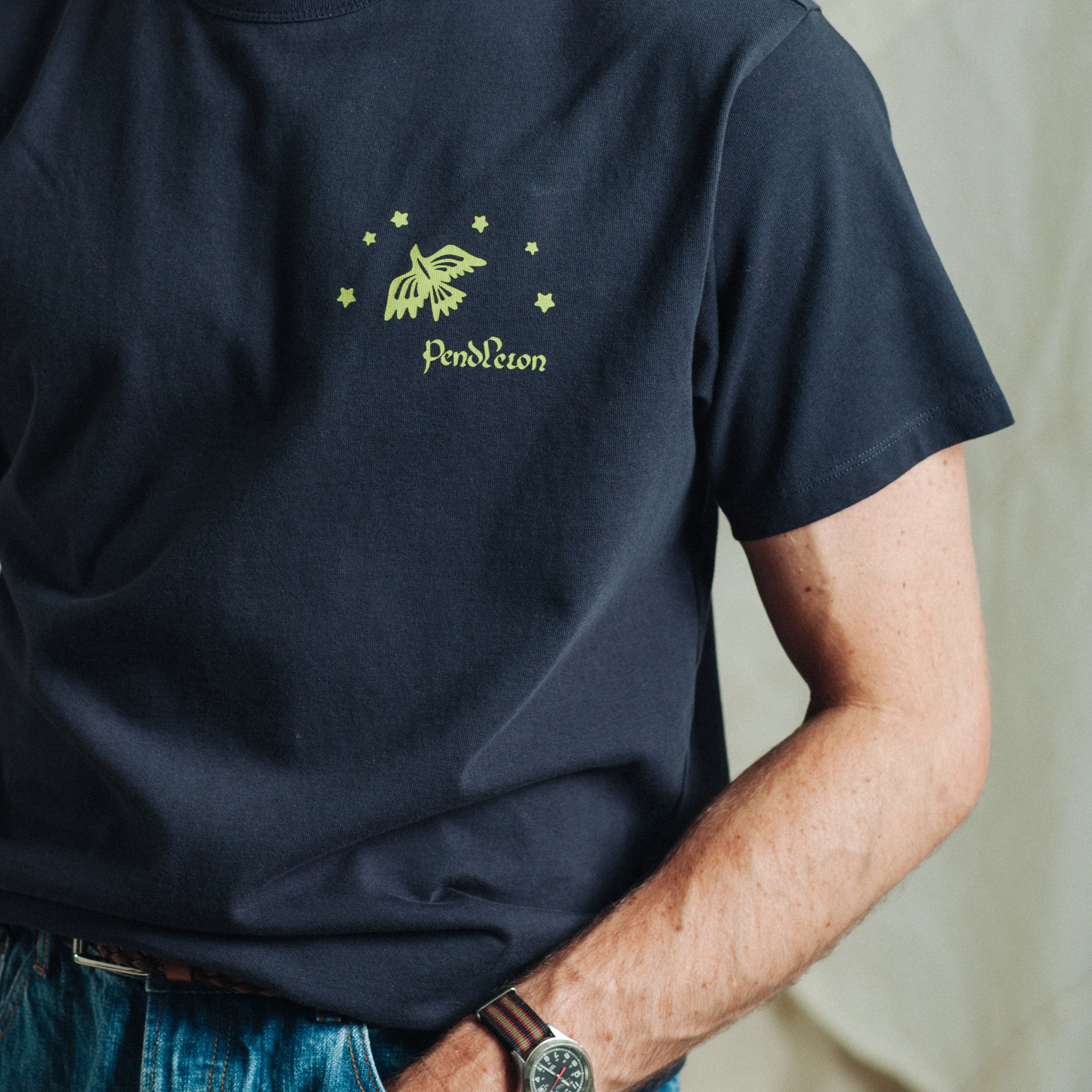 Star Bird T-Shirt - Navy - Image 7