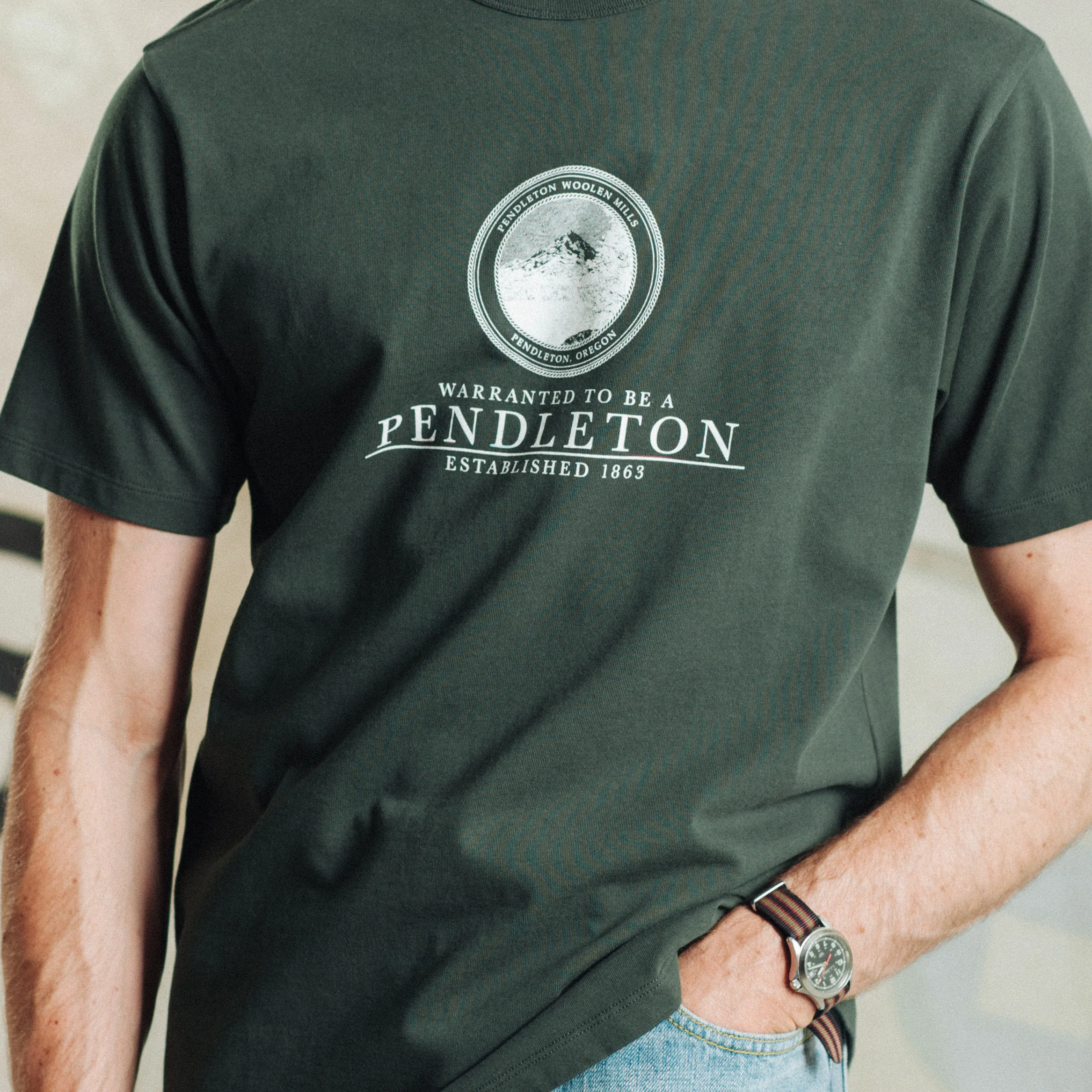 Collegiate T-Shirt - Dark Green - Image 7