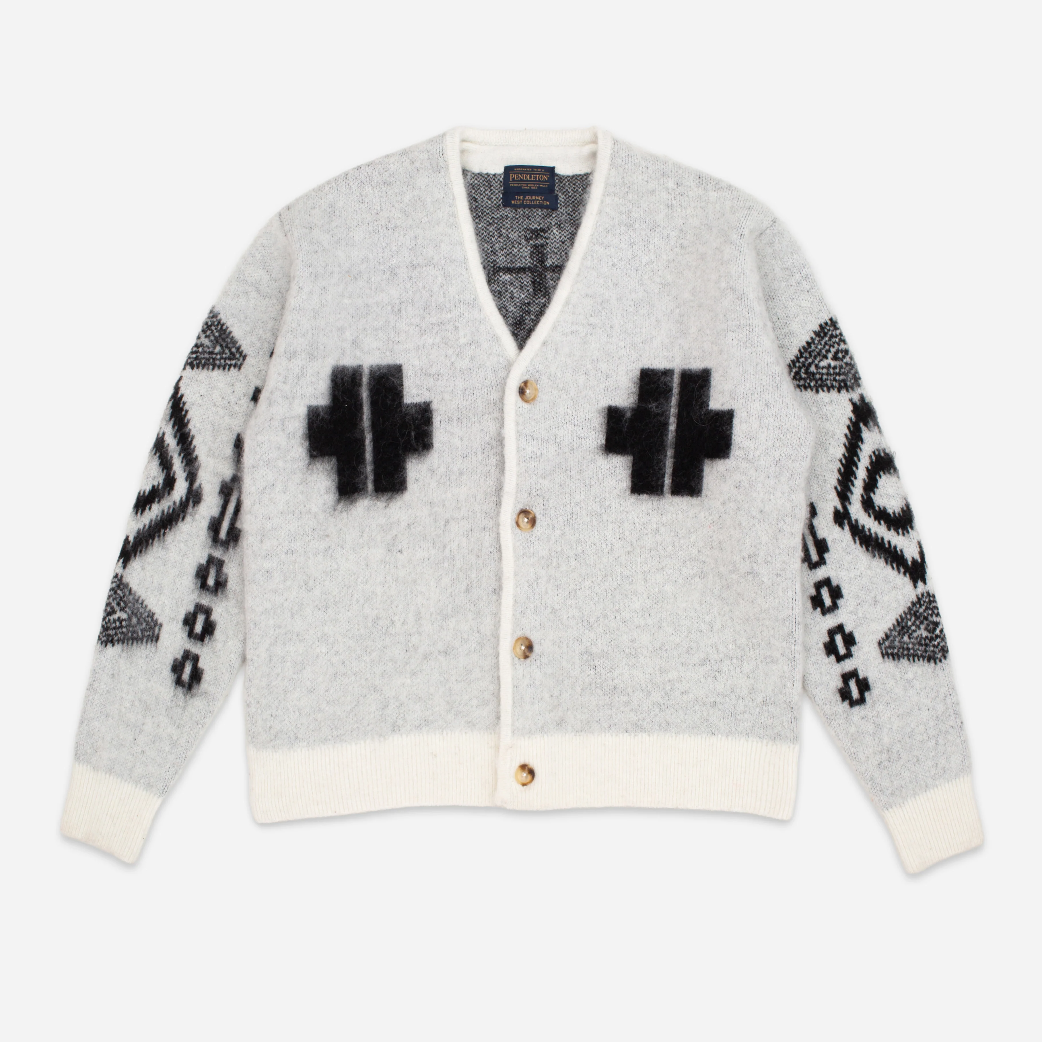 Mohair Cardigan - Los Ojos White