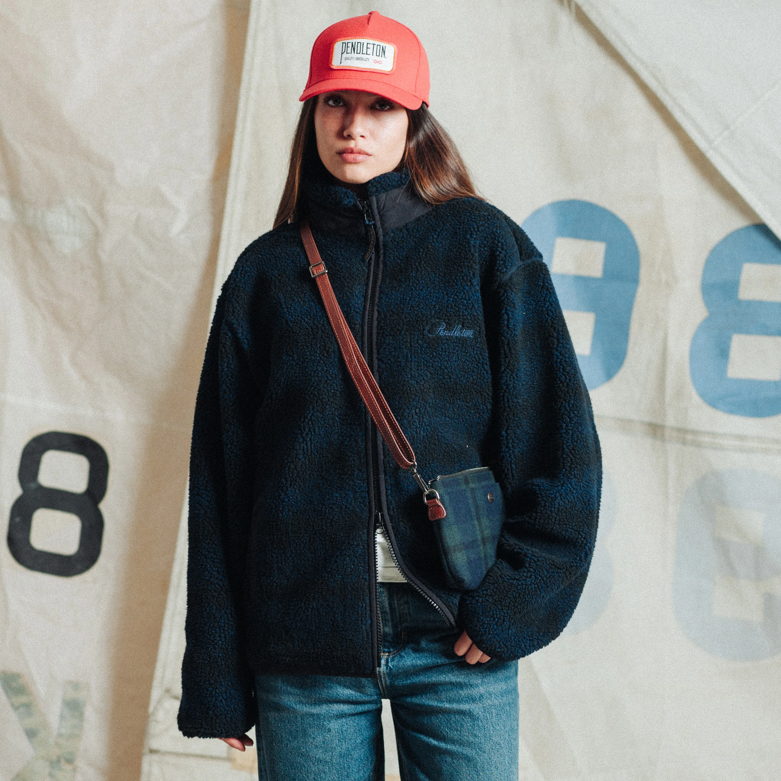 Wool Sling Bag - Black Watch - Image 3