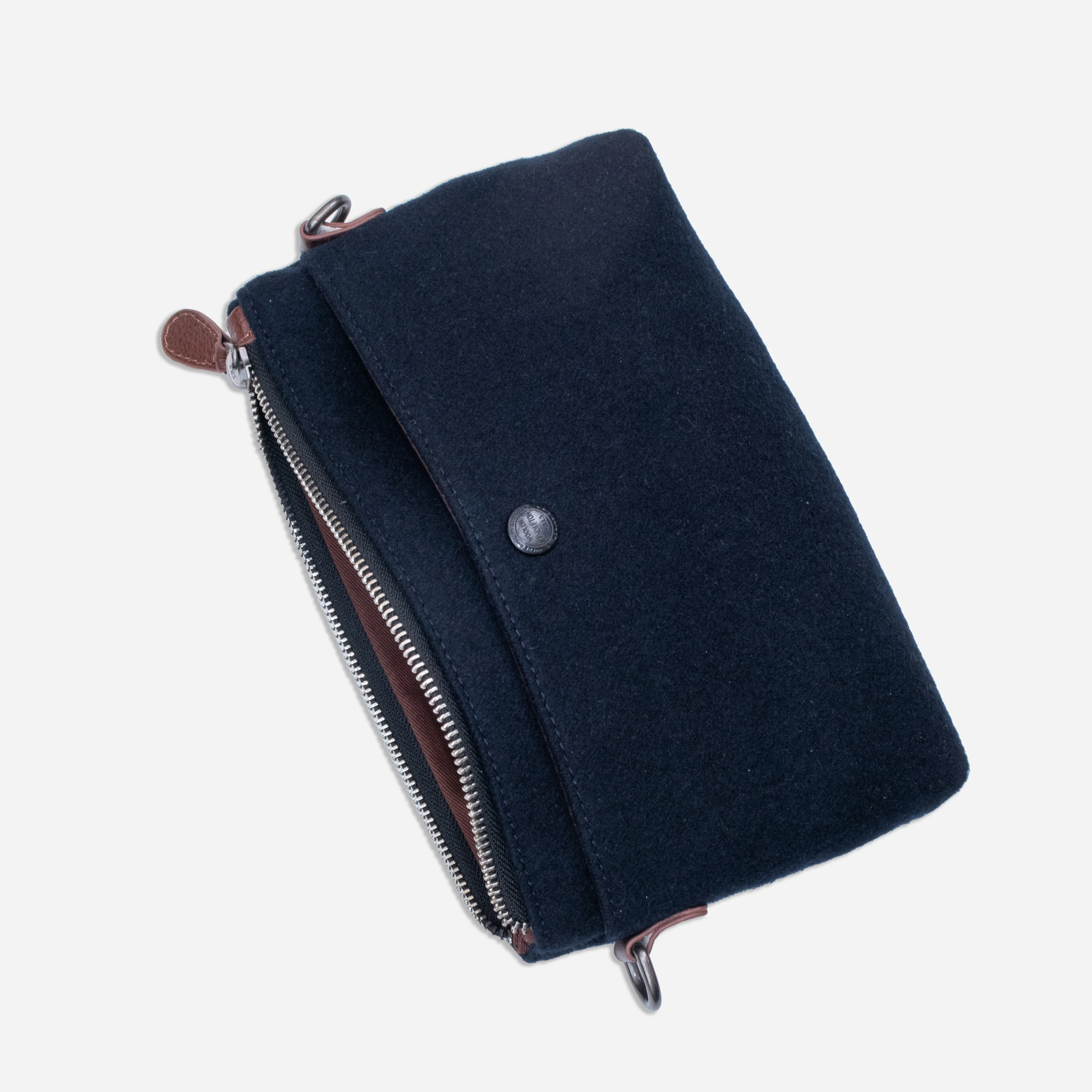 Wool Sling Bag - Navy - Image 2