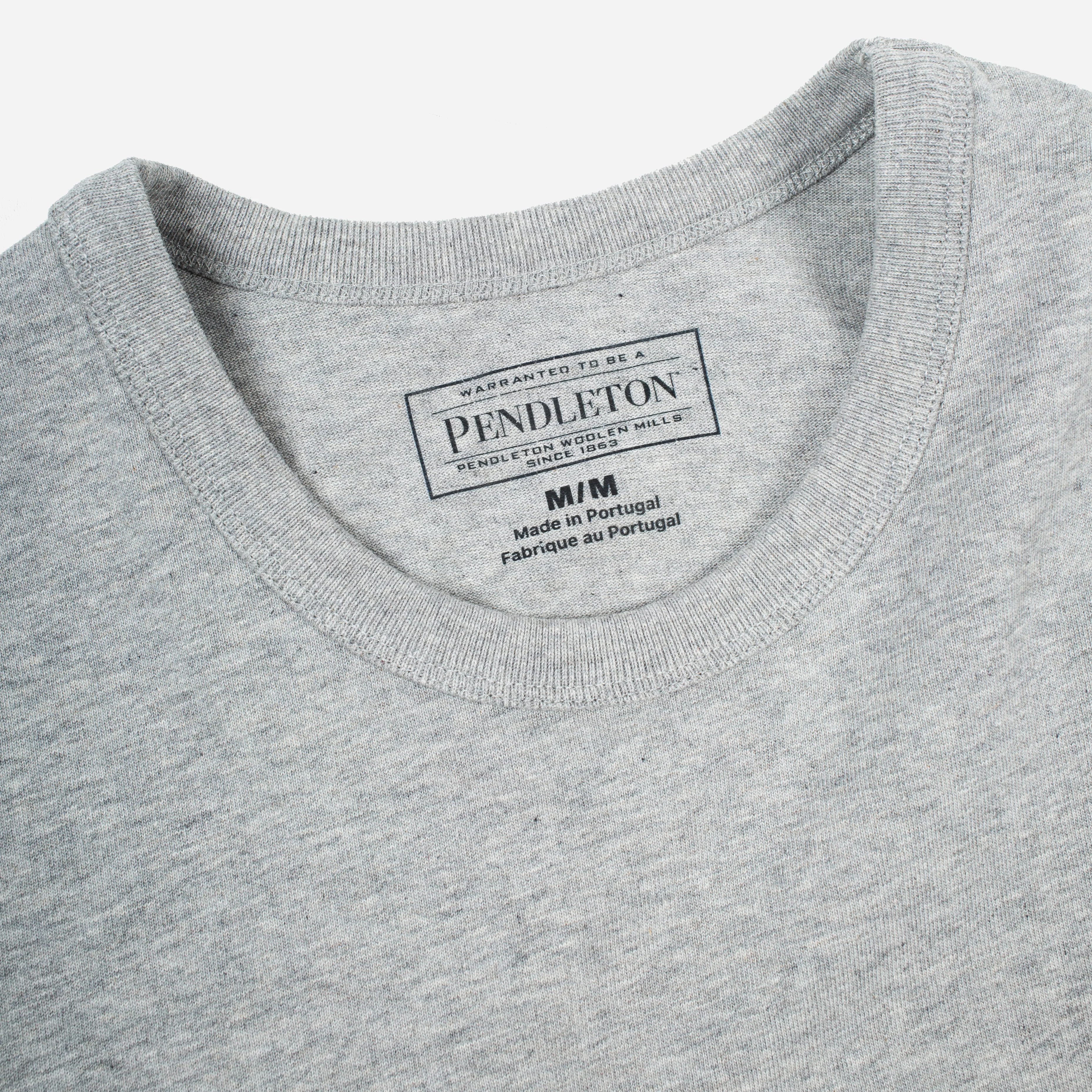 Heavyweight P T-Shirt - Ash Heather Grey - Image 4