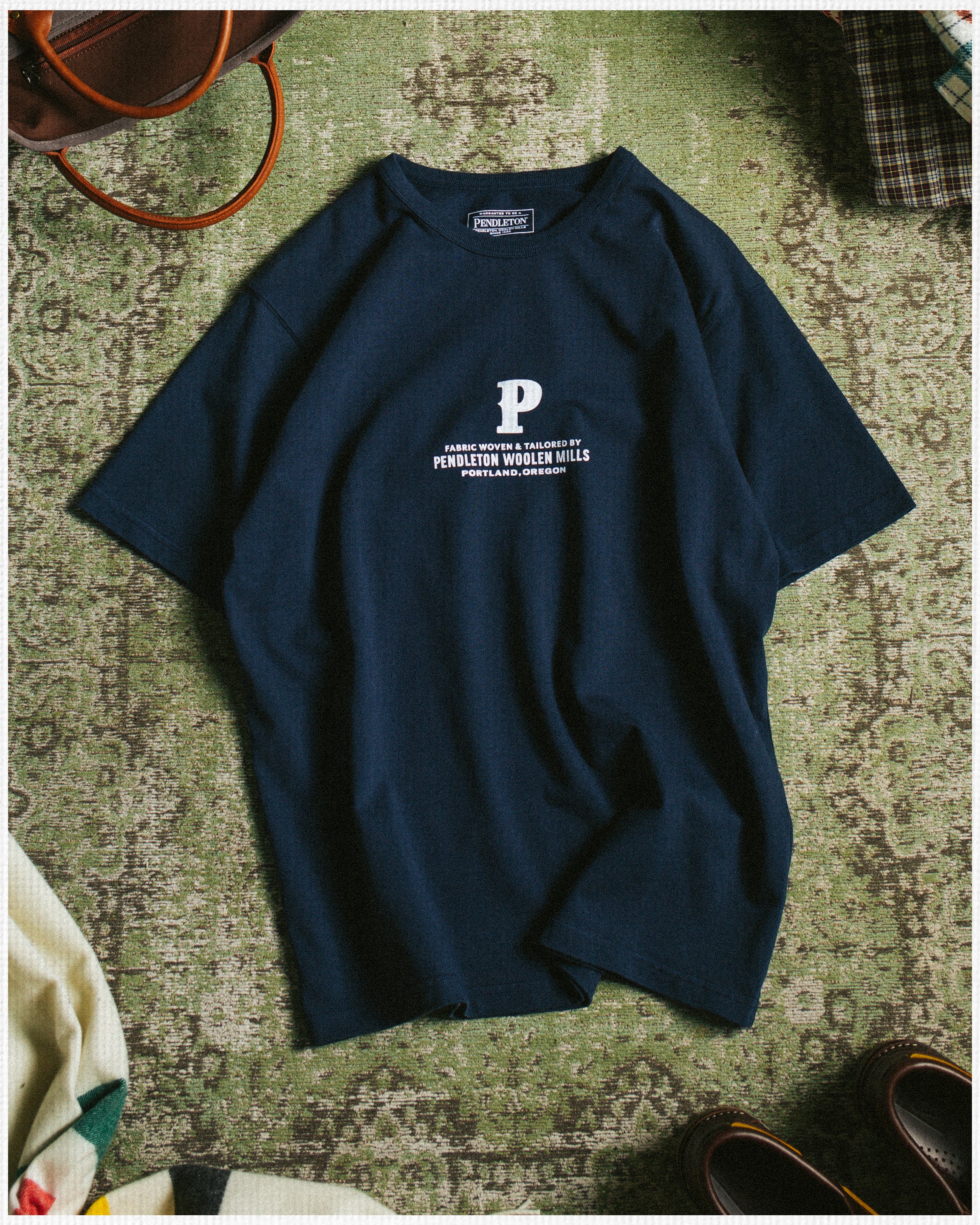 Heavyweight P T-Shirt - Dark Navy - Image 2