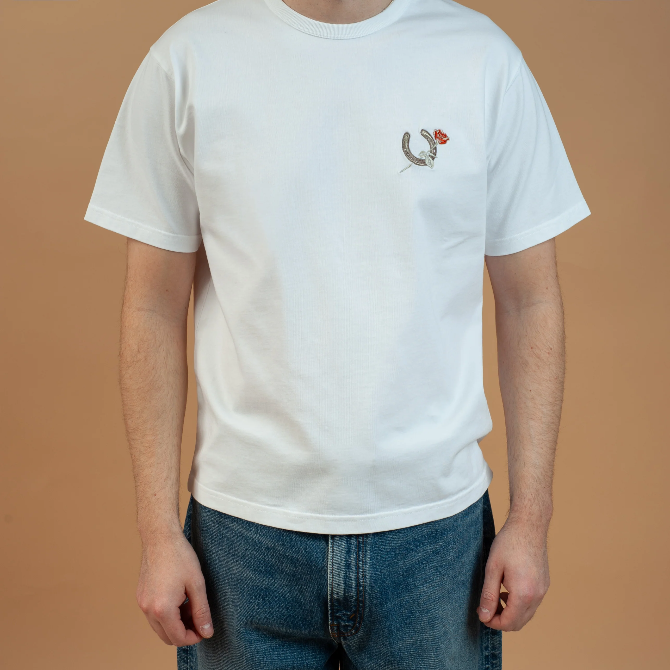 Horseshoe T-Shirt - Bright White - Image 6