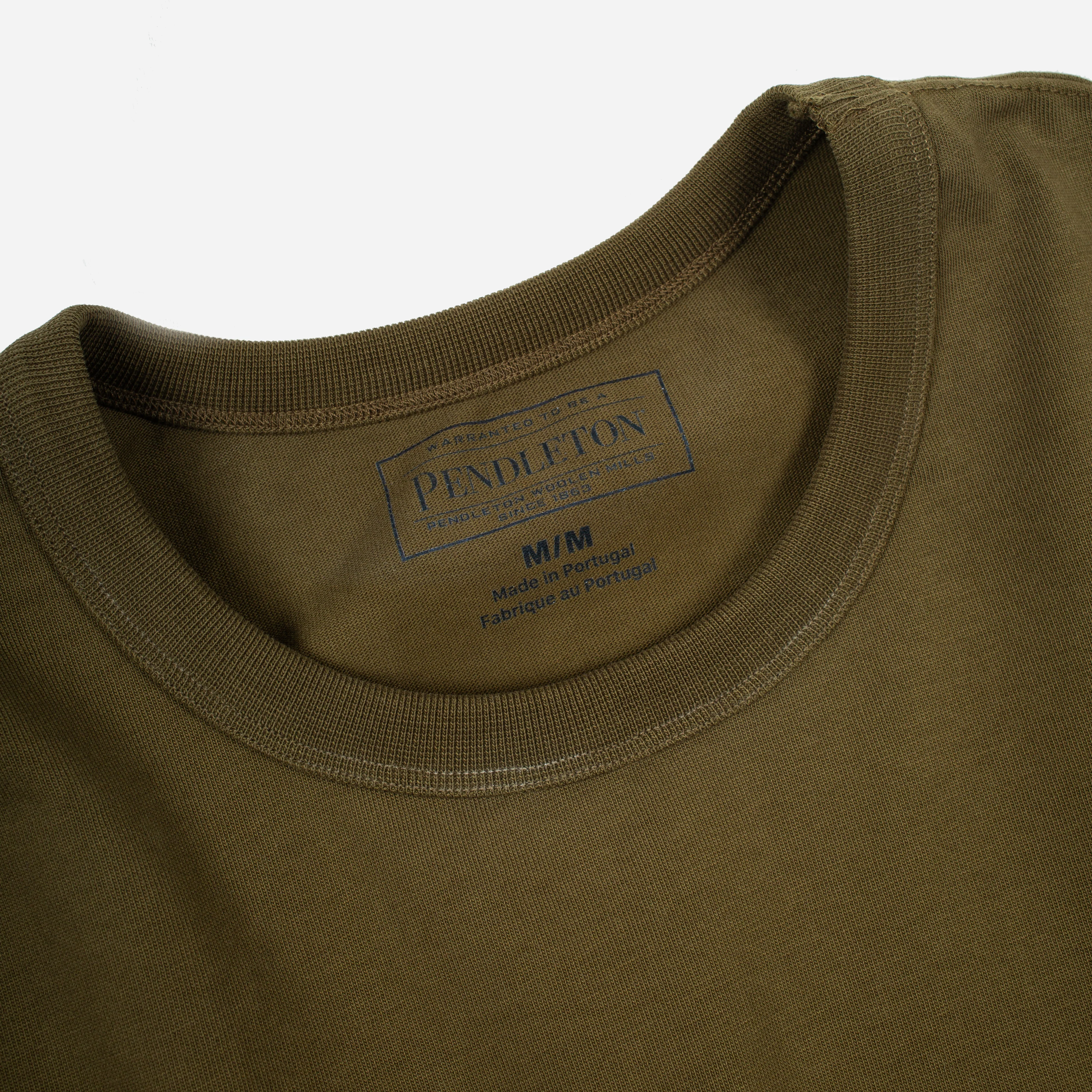 Horseshoe T-Shirt - Dark Olive - Image 4