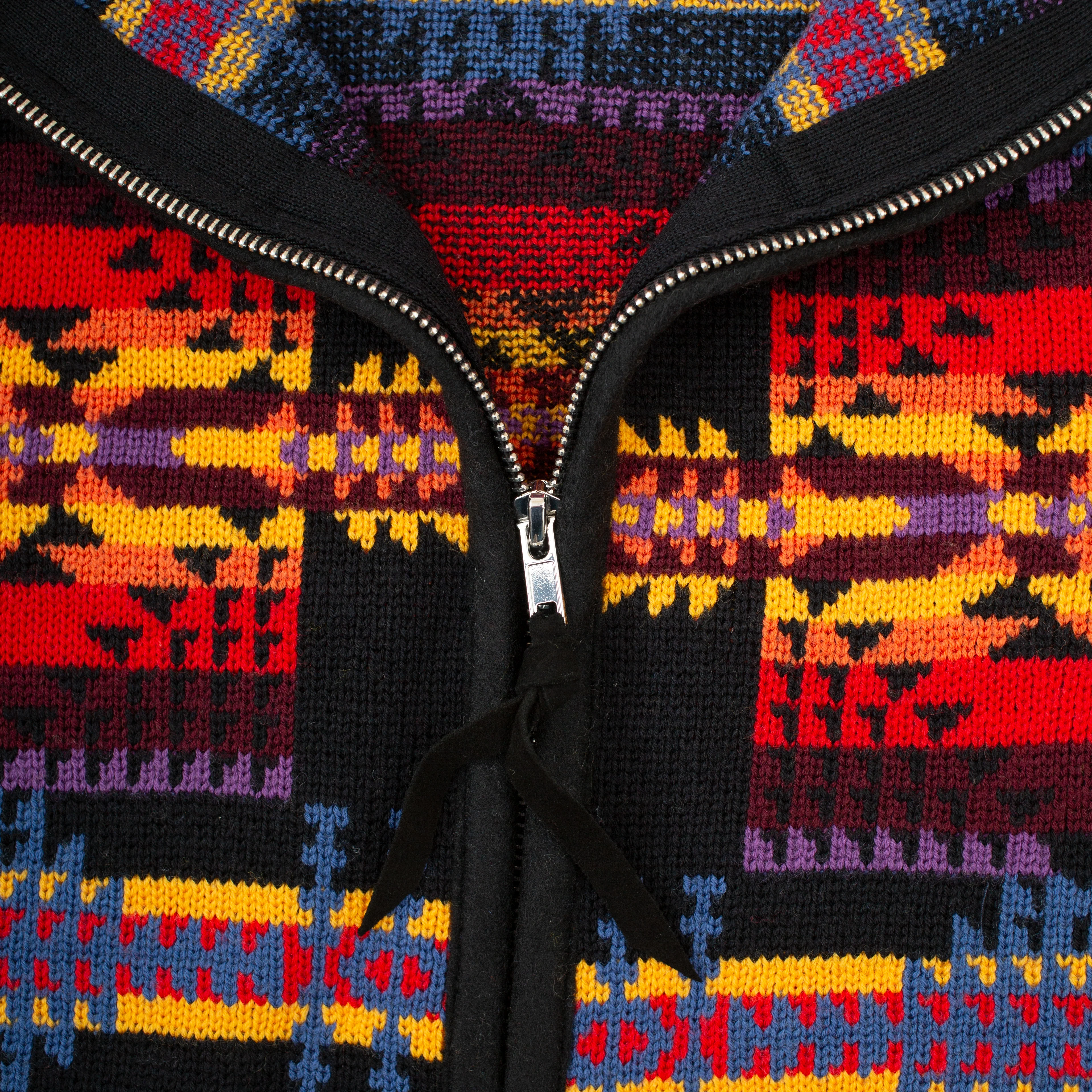 Jacquard Vintage Vest - Black/Multi - Image 2
