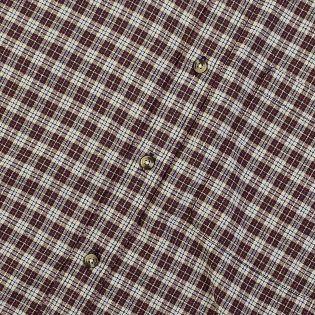 Lined Collar Tartan Shirt - White/Jade - Image 5