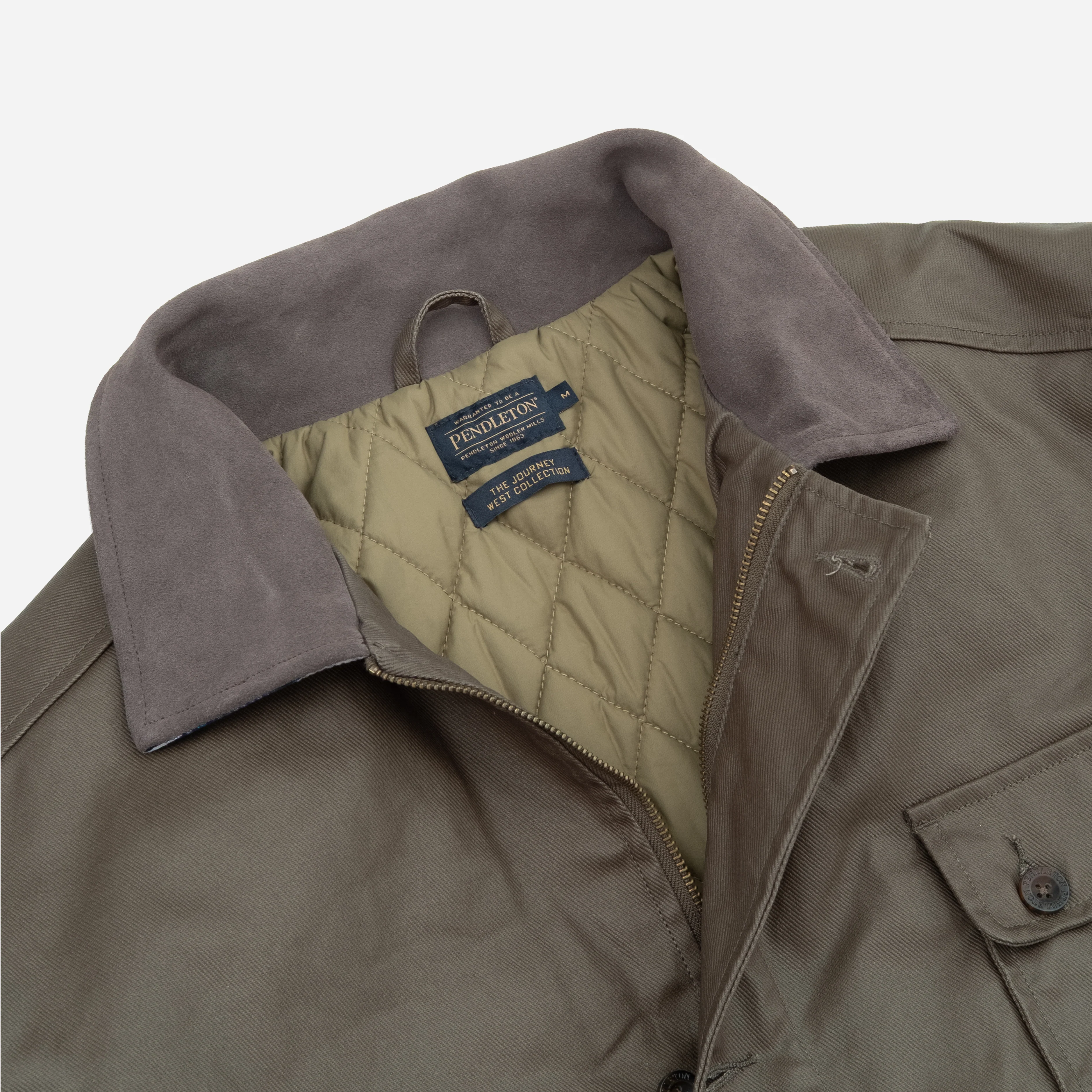 Waxed Hunting Jacket - Olive - Image 3