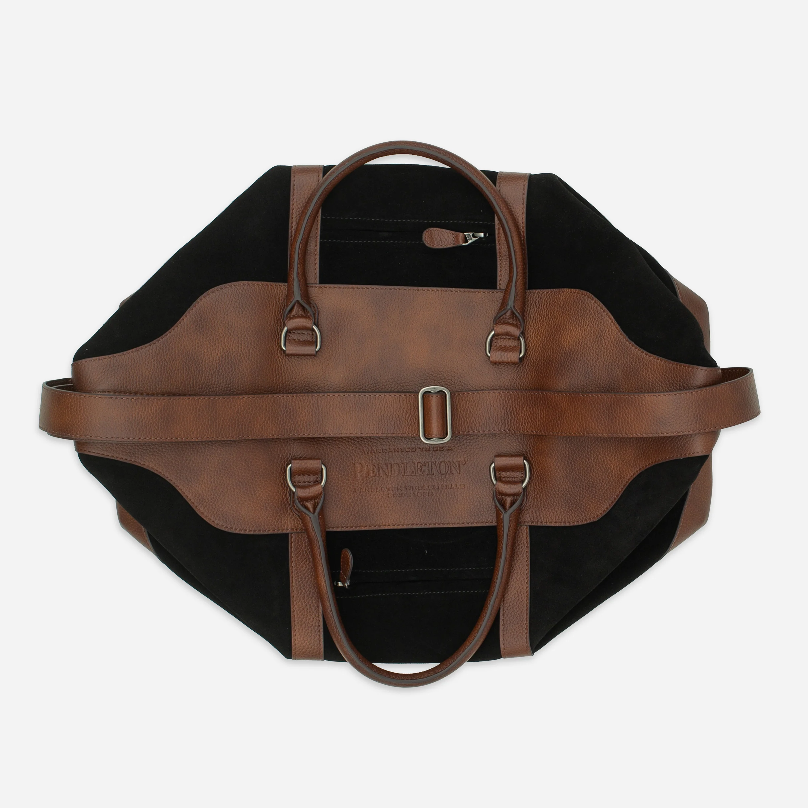 Suede Weekend Bag - Black - Image 5