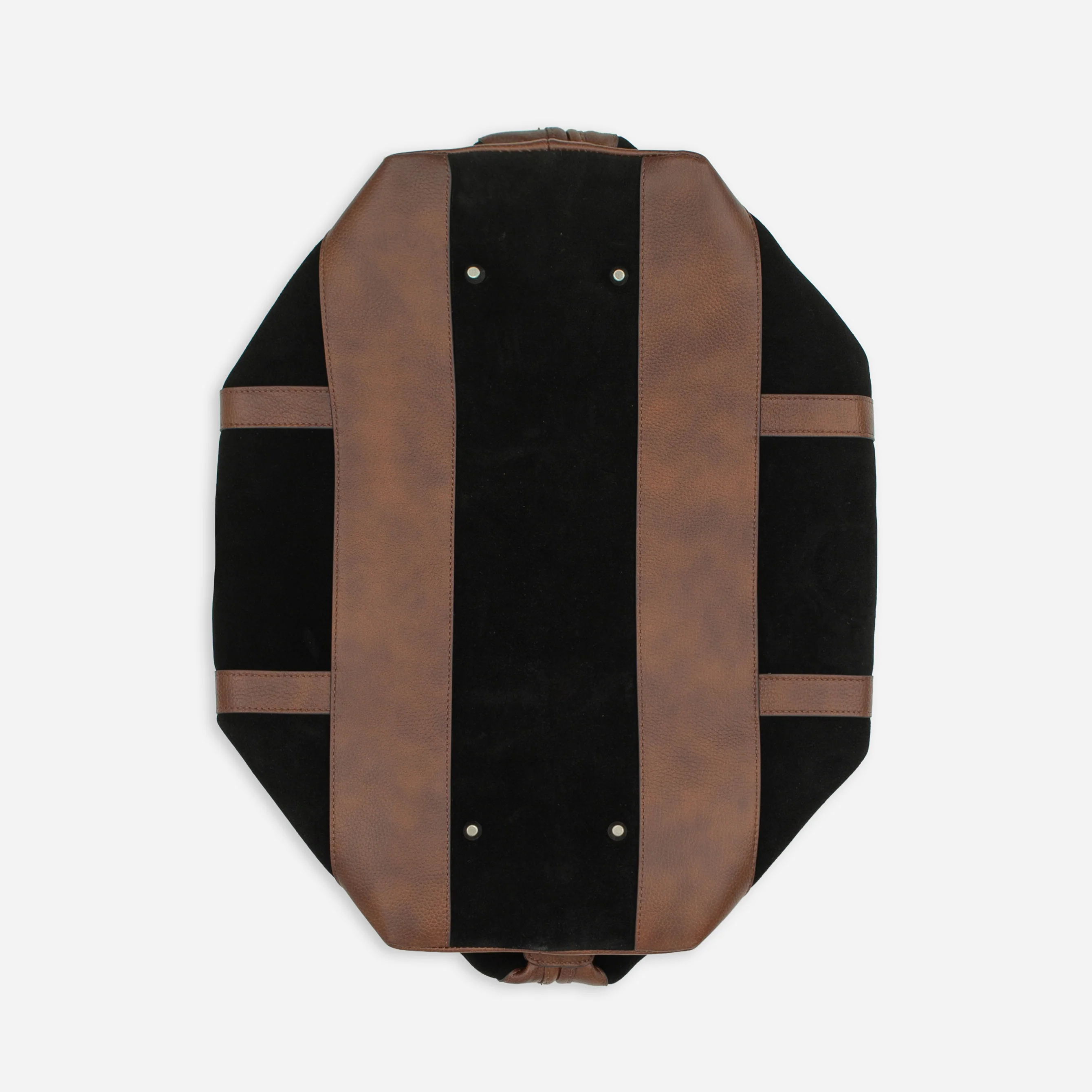 Suede Weekend Bag - Black - Image 6