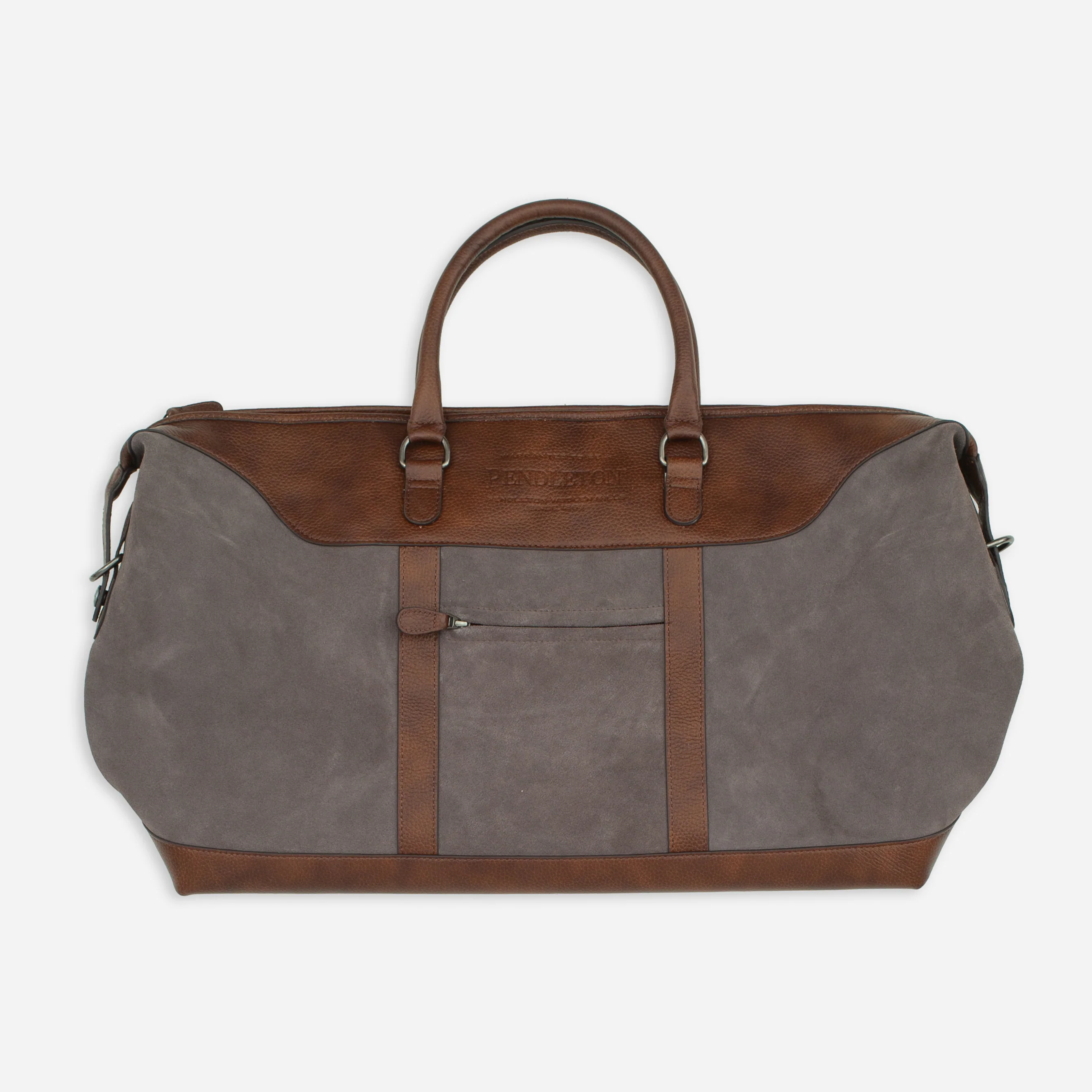 Suede Weekend Bag - Brown