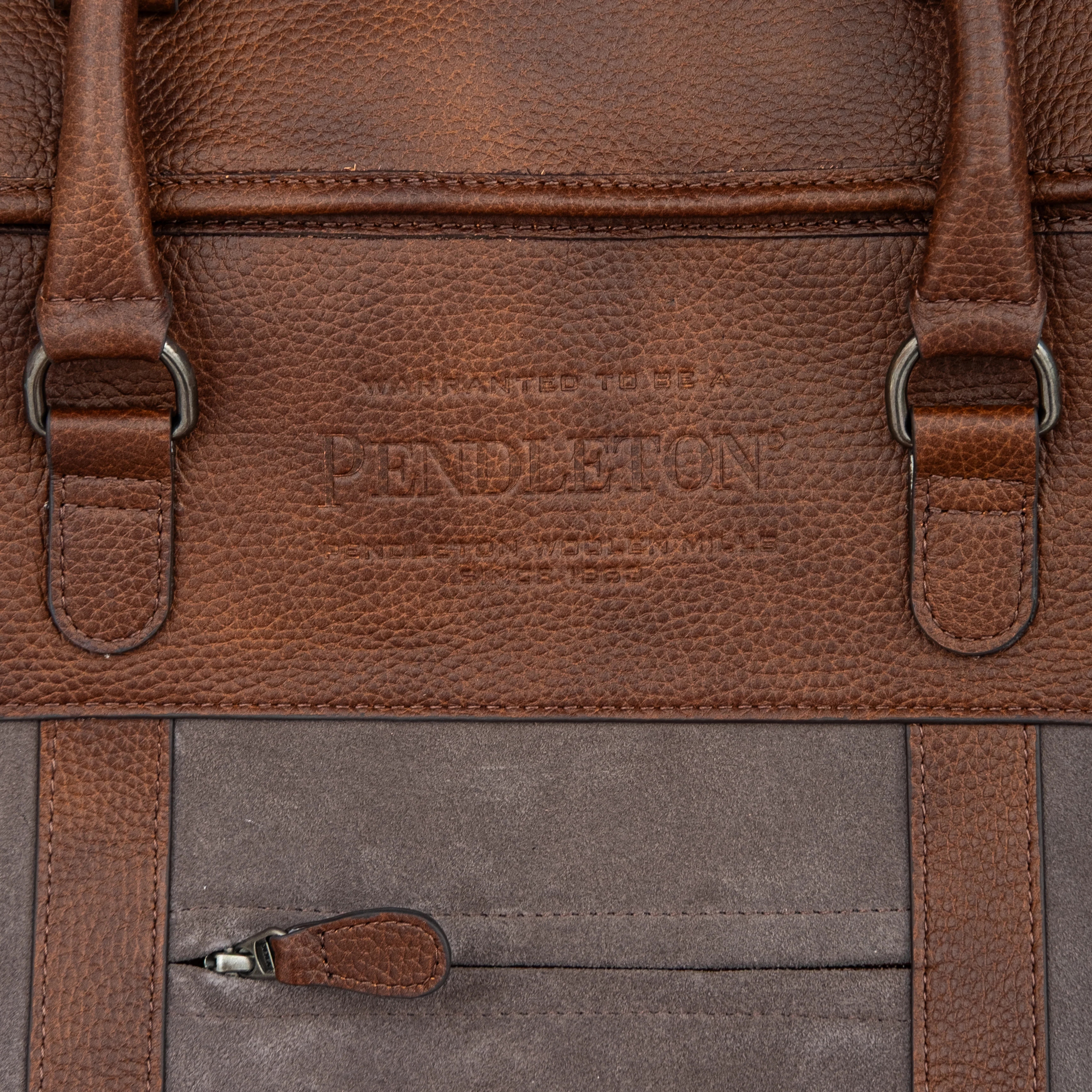 Suede Weekend Bag - Brown - Image 2