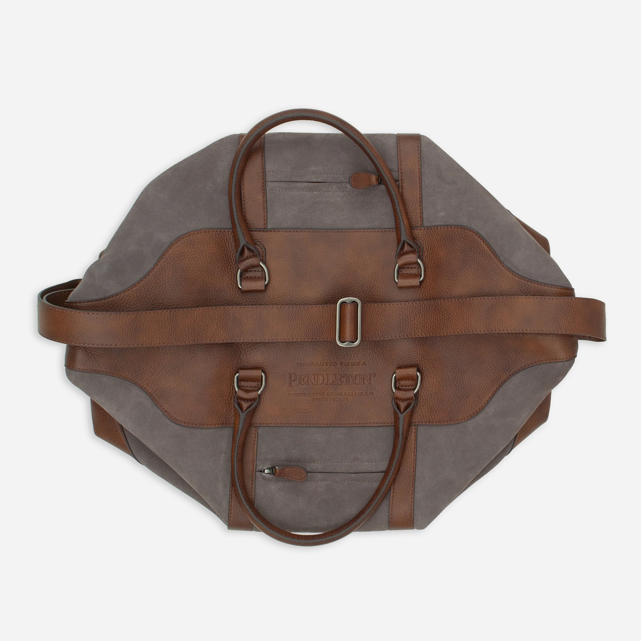 Suede Weekend Bag - Brown - Image 5