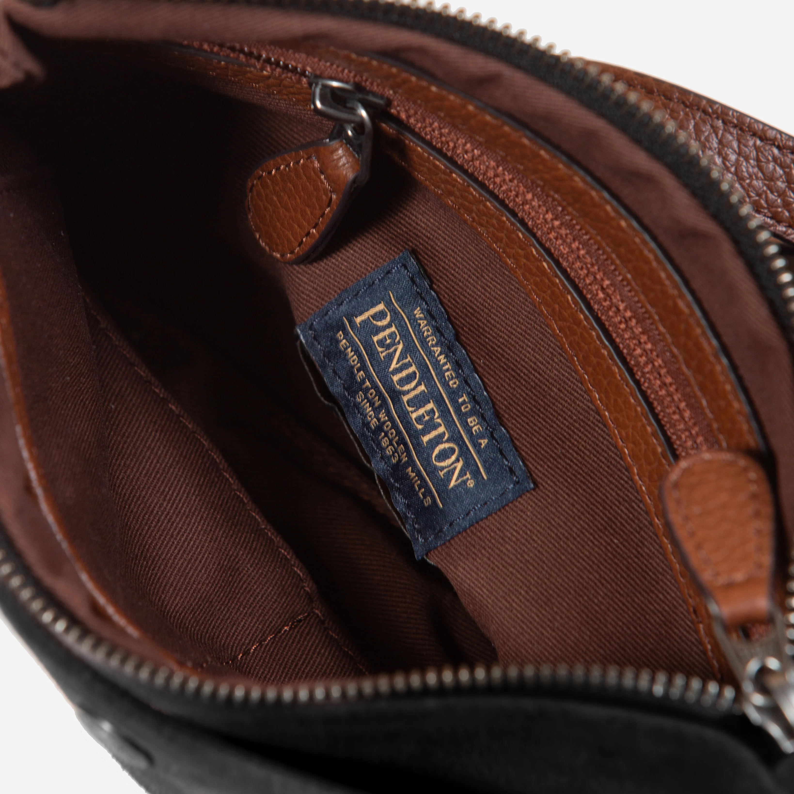 Suede Sling Bag - Black - Image 4
