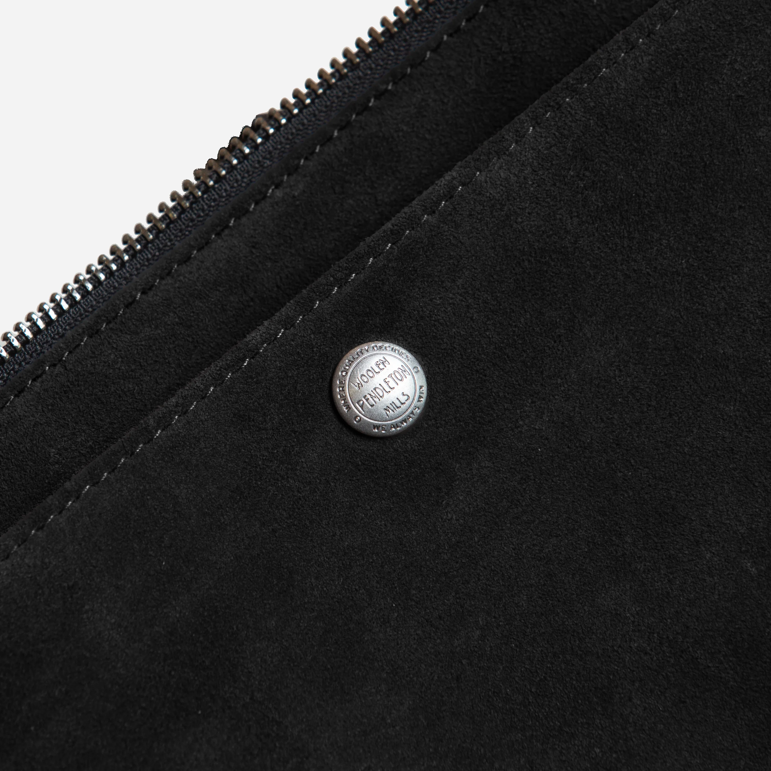 Suede Sling Bag - Black - Image 5