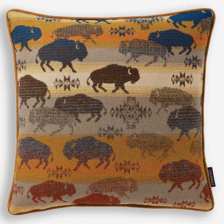 Prairie Rush Hour Pillow - Rustic