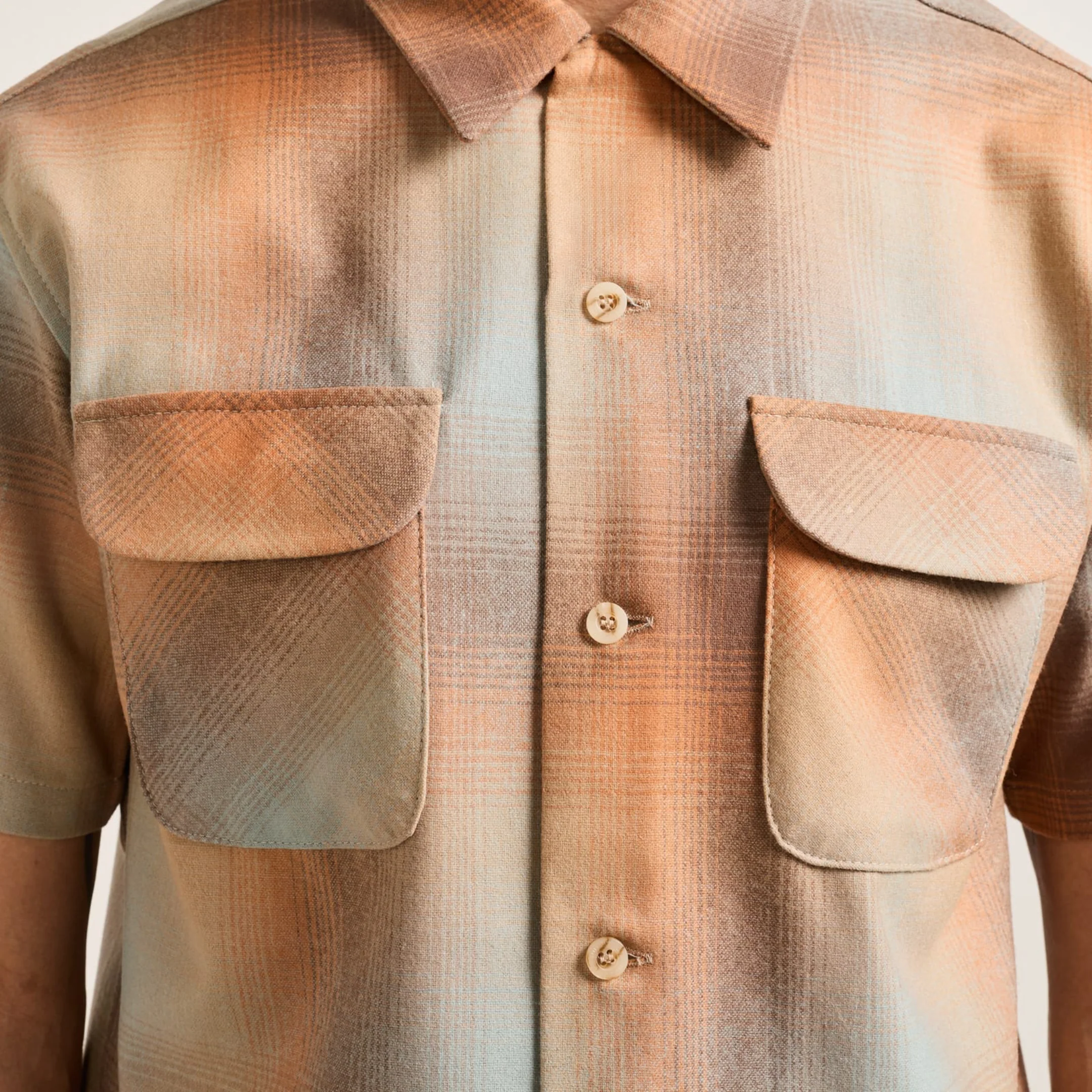SS Board Shirt -  Tan/Orange Ombre - Image 3