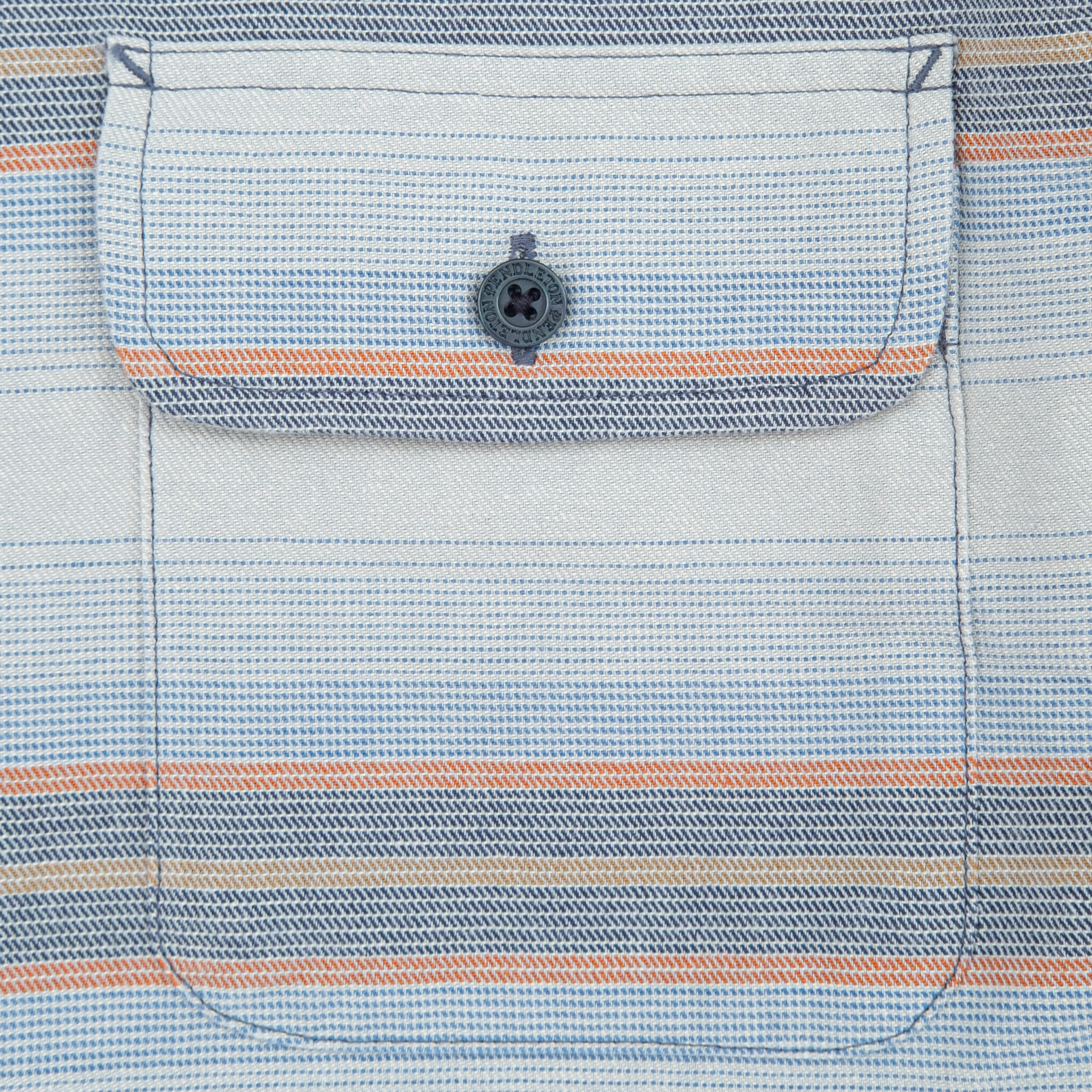 Beach Shack Shirt - Blue Stripe - Image 4