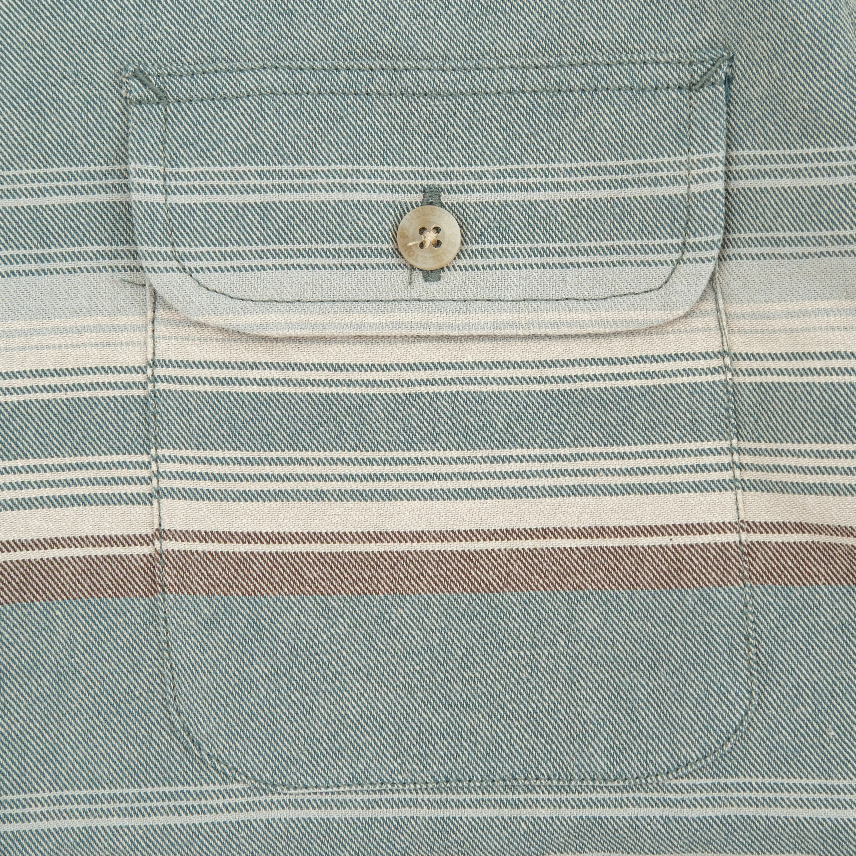 Beach Shack Shirt - Teal Stripe - Image 5