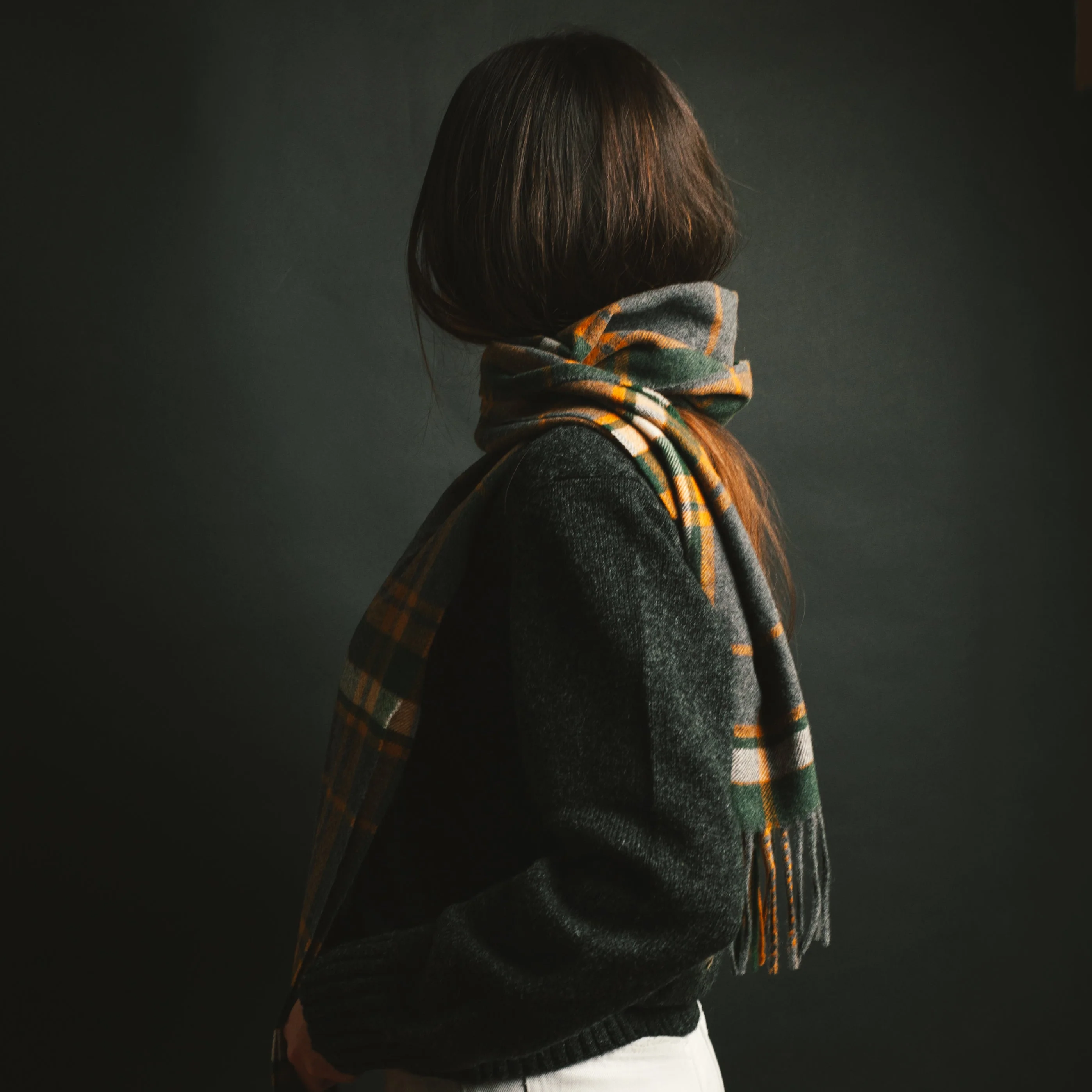 Women's Shetland Crew Knit - Black Heather - Image 5