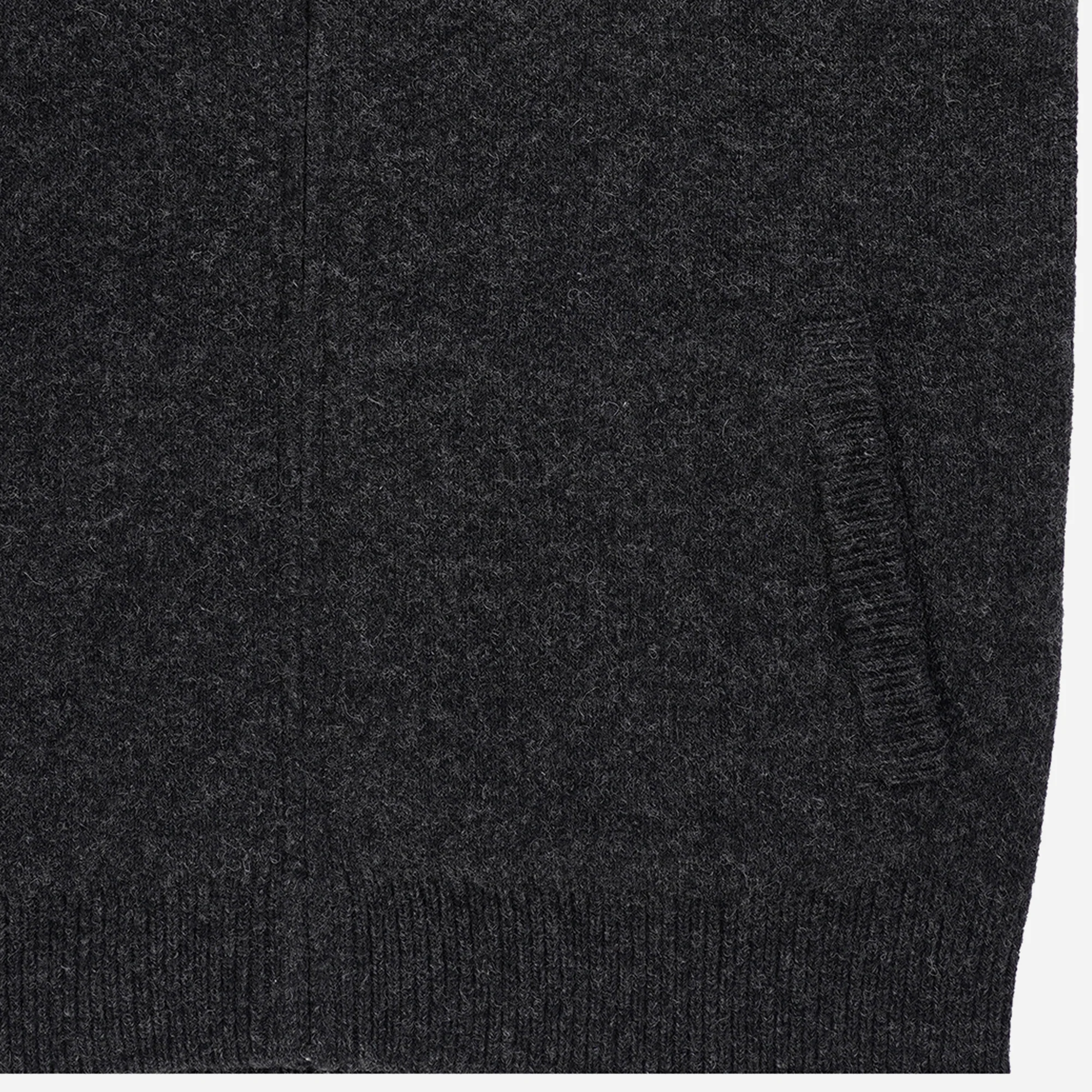 Wool Sweater Vest - Black Heather - Image 3