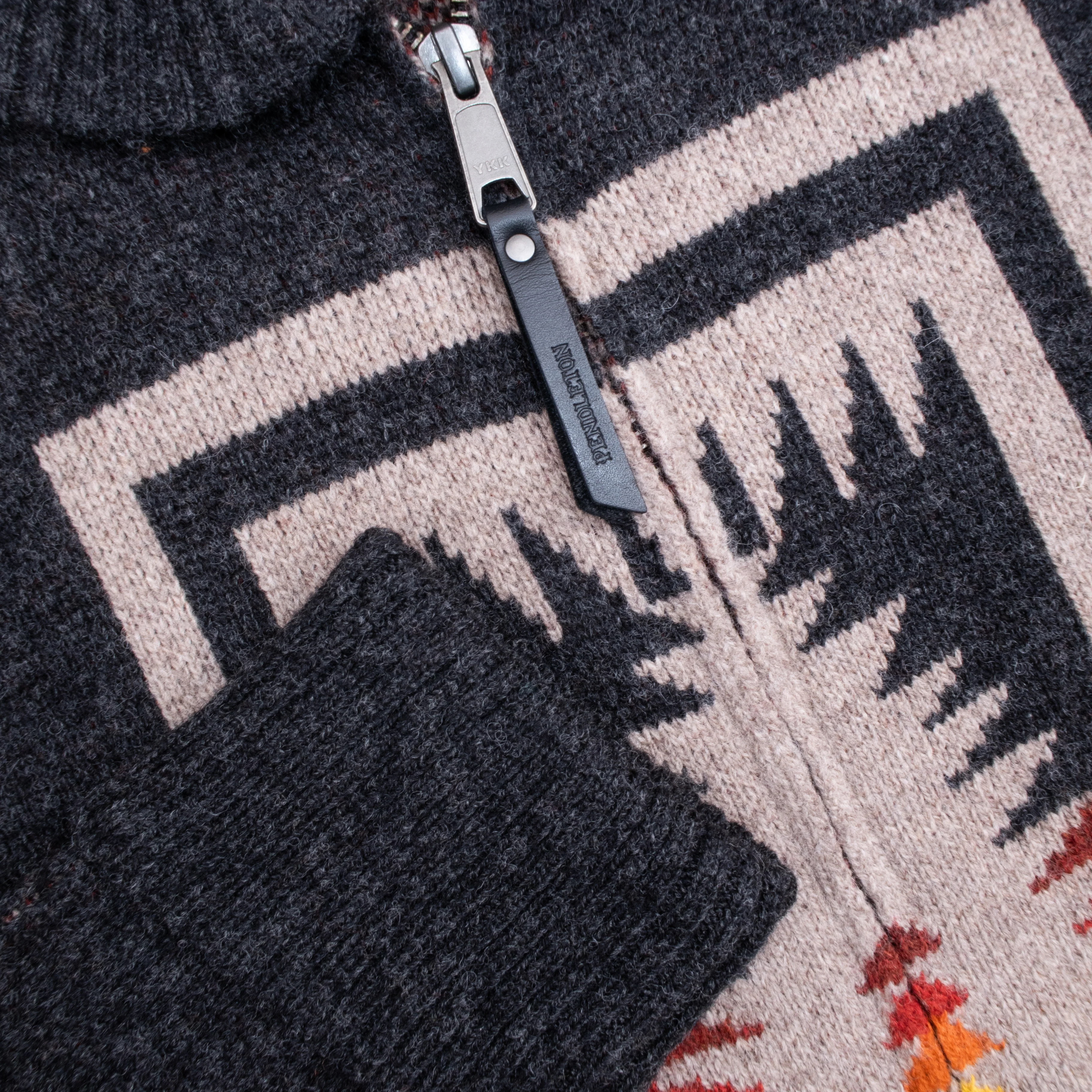 Harding Zip Lambswool Cardigan - Harding Oxford Grey - Image 2