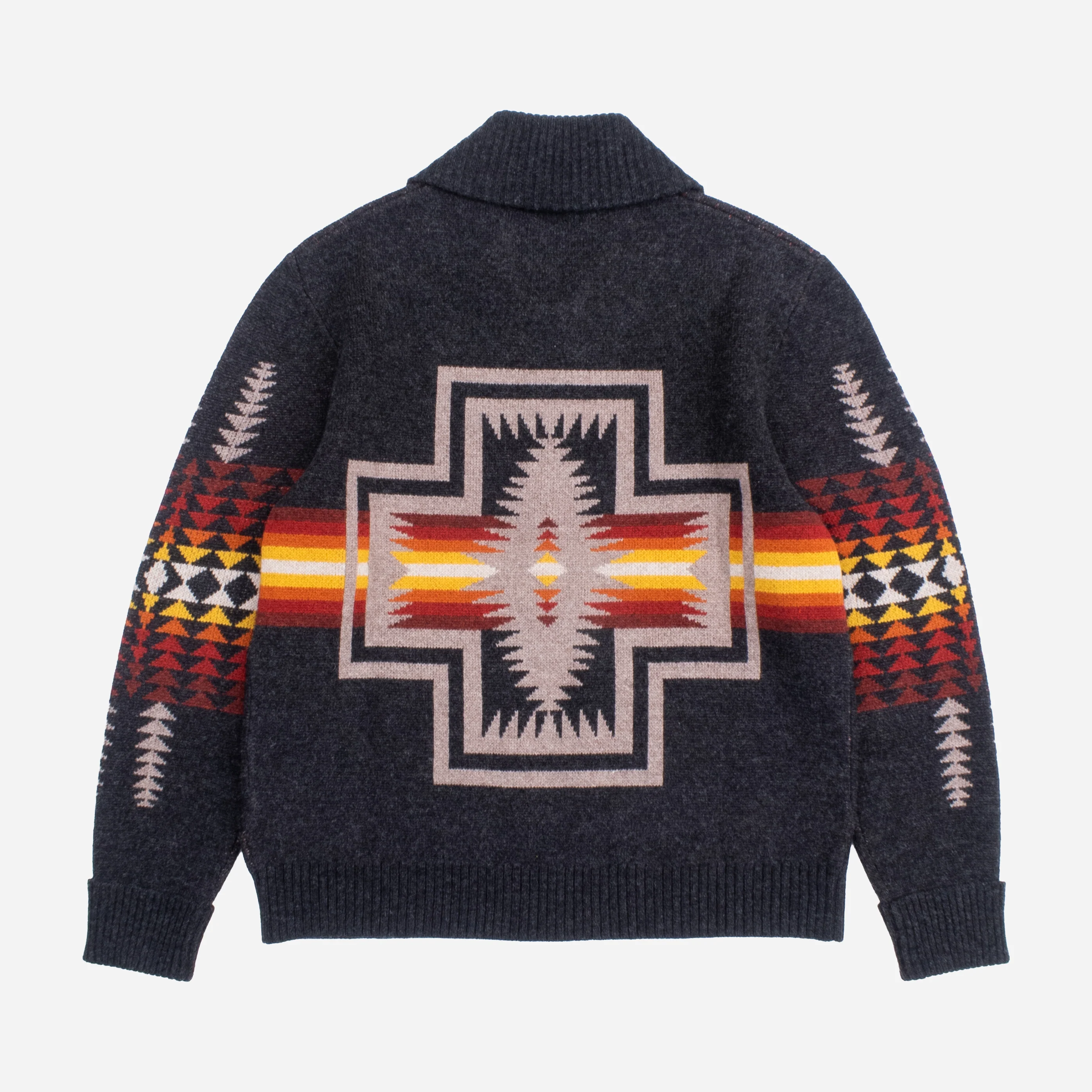 Harding Zip Lambswool Cardigan - Harding Oxford Grey - Image 3