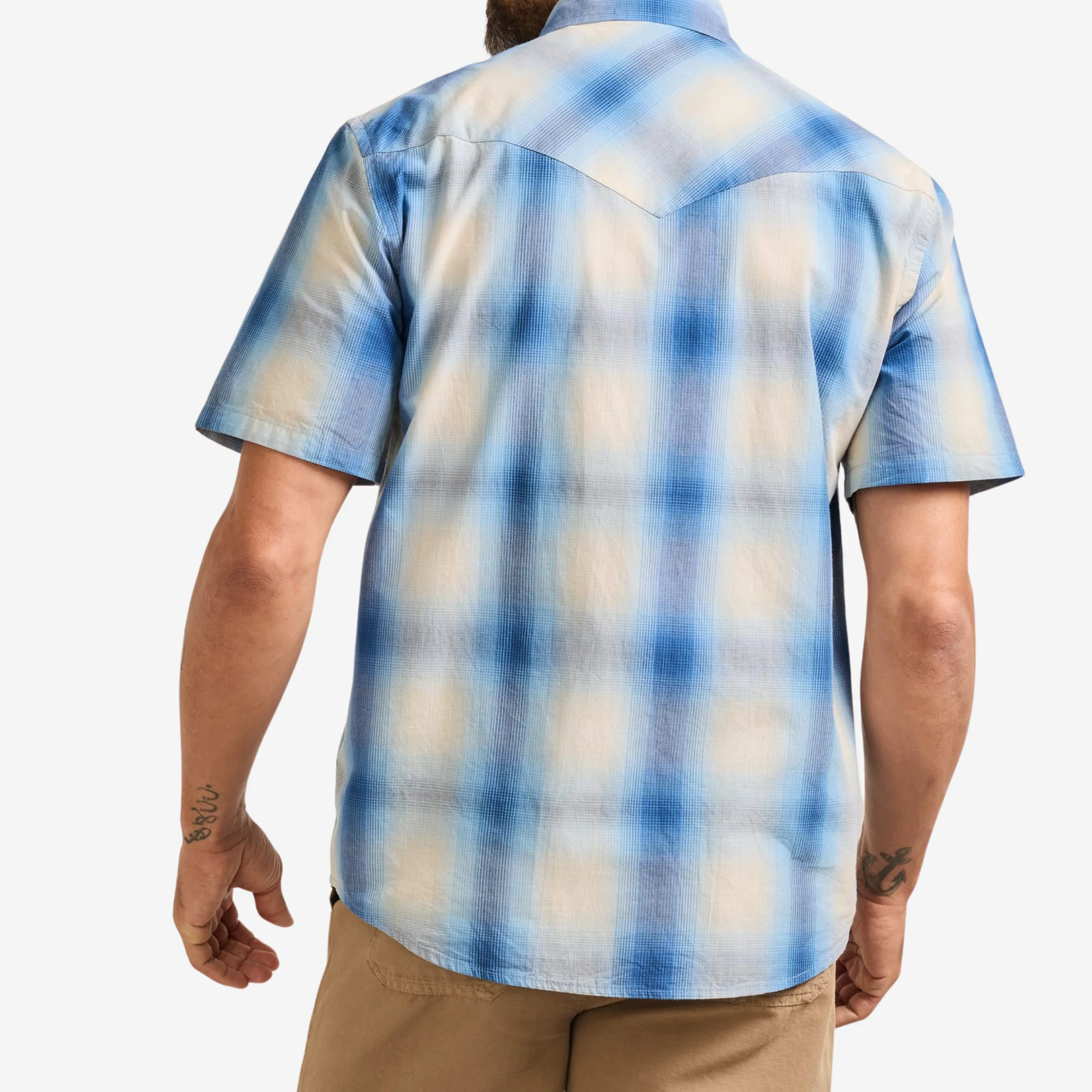 SS Frontier Shirt - White/Charcoal Plaid - Image 2