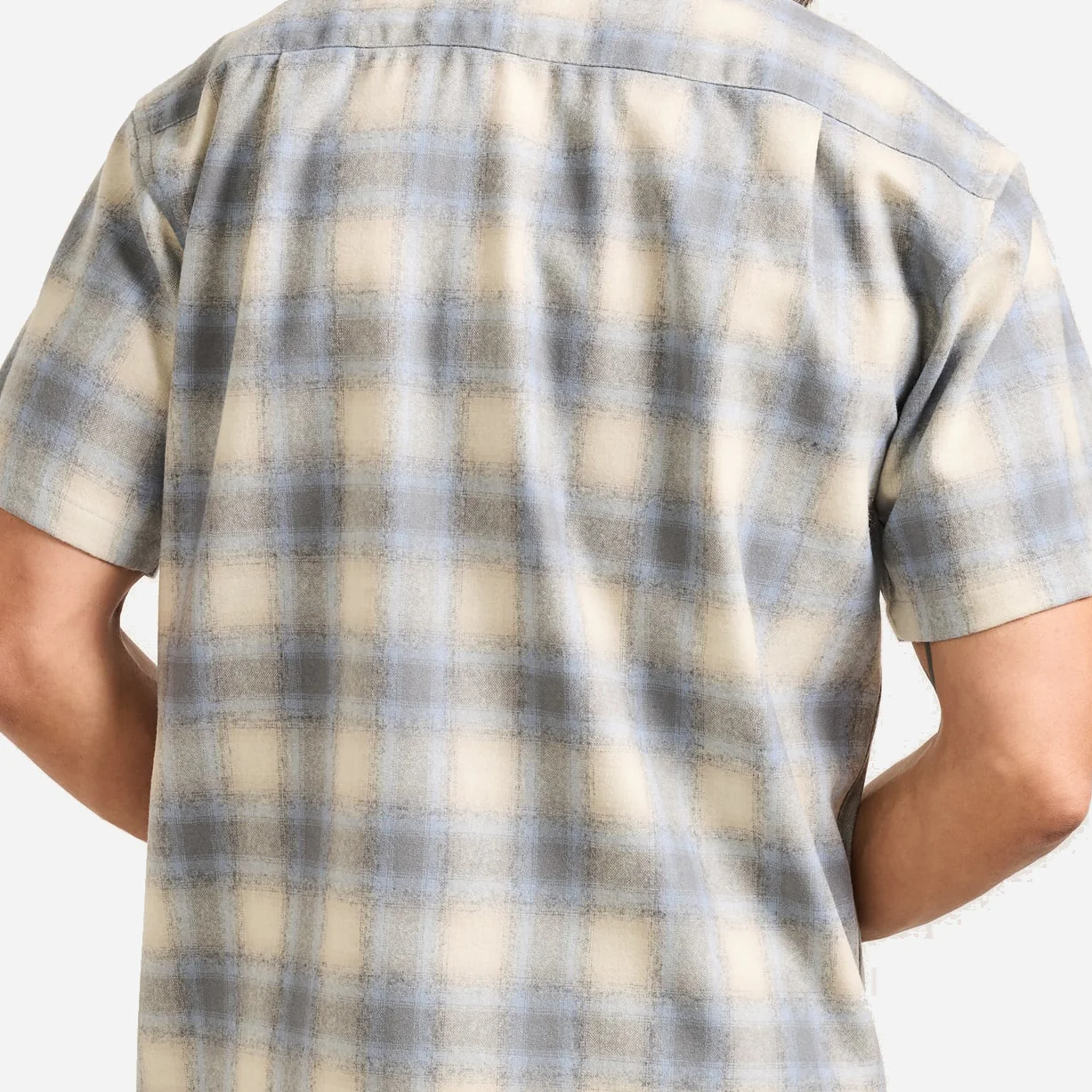 SS Wool Board Shirt - Tan/Blue/Grey Ombre - Image 2