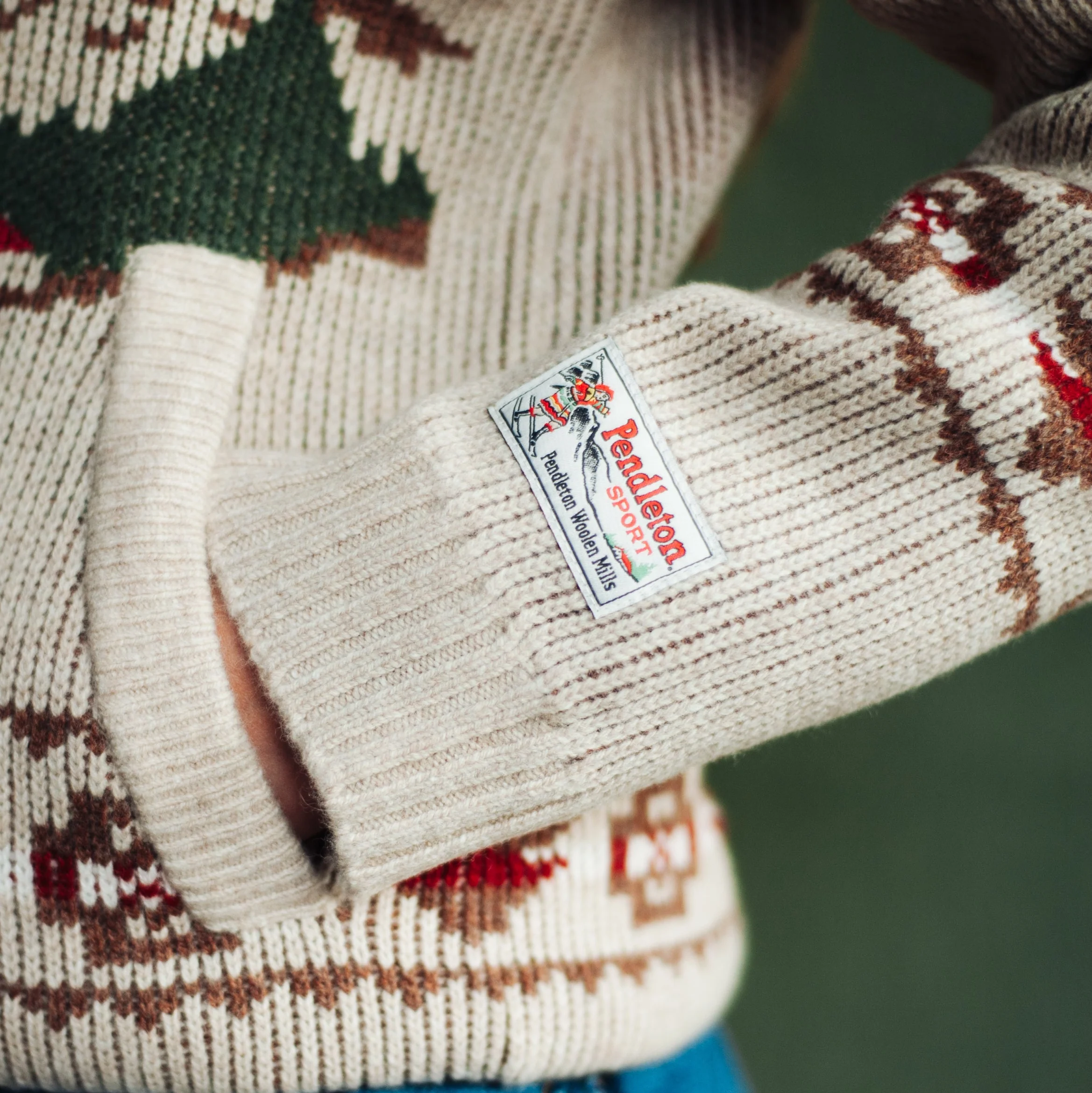 Womens Alpaca Lambswool Cardigan - Oatmeal Heather - Image 8