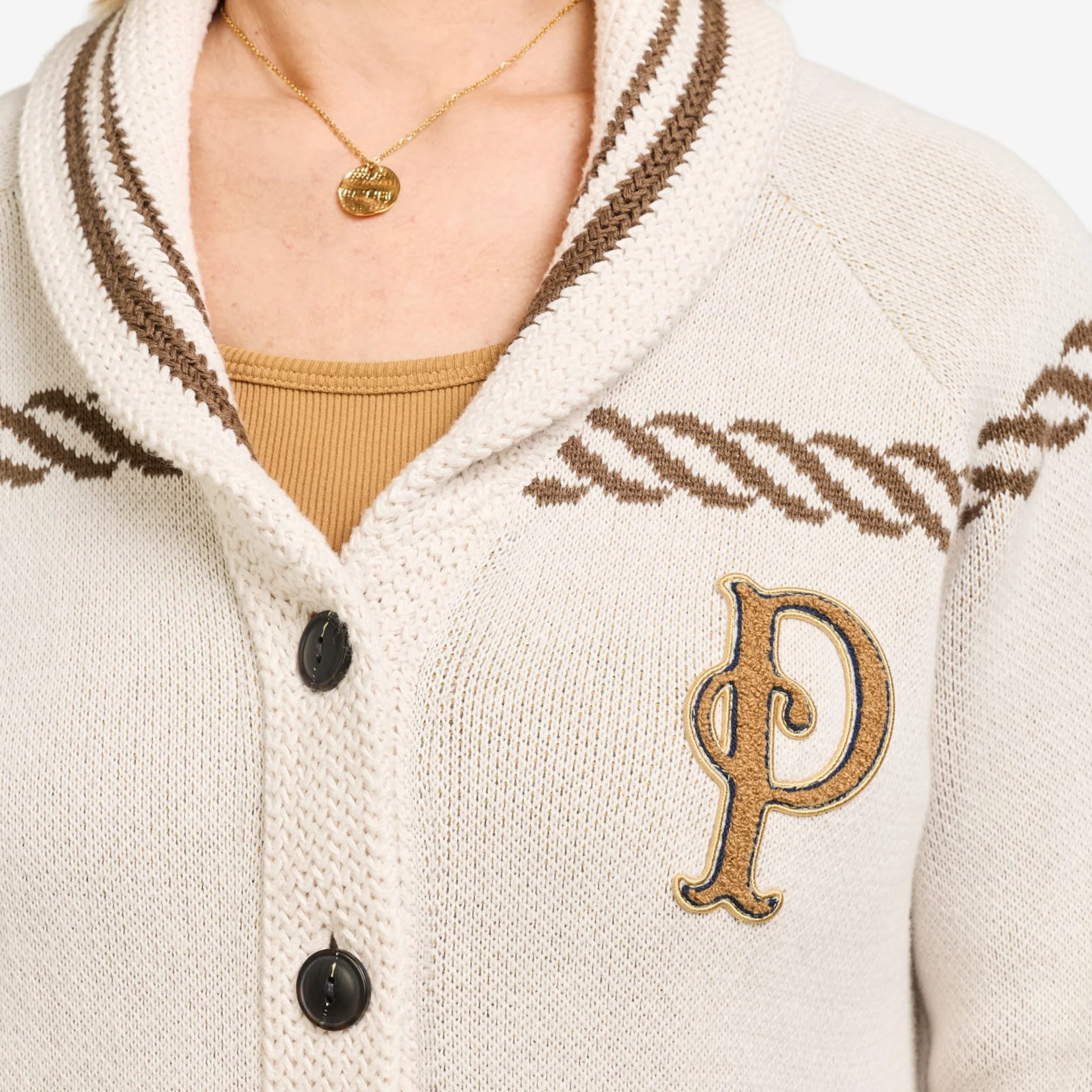 Women's Lake Side Cotton Cardigan - Ivory - Image 3