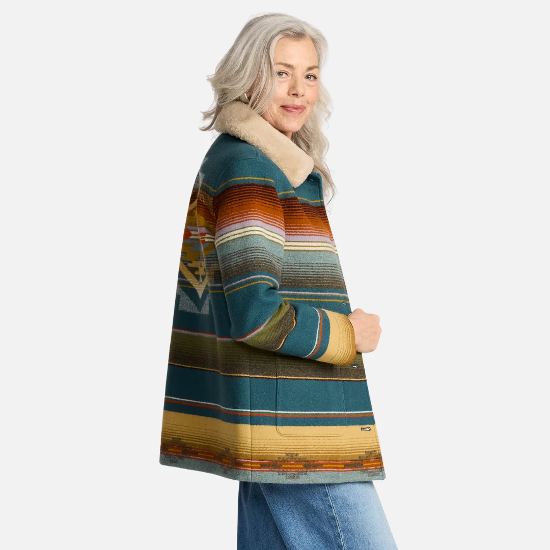 Womens Brownsville Coat - Tumalo Teal - Image 3