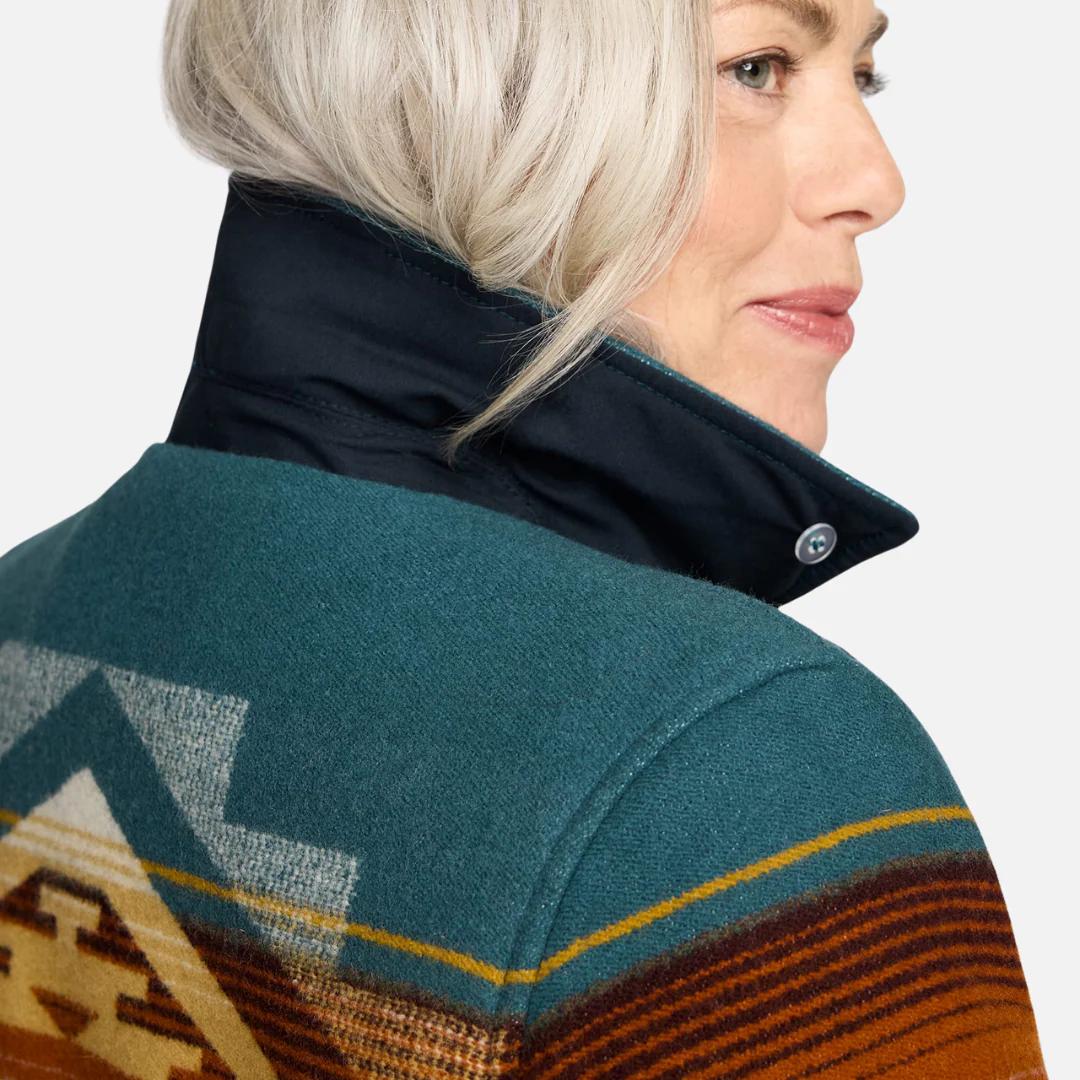 Womens Brownsville Coat - Tumalo Teal - Image 4