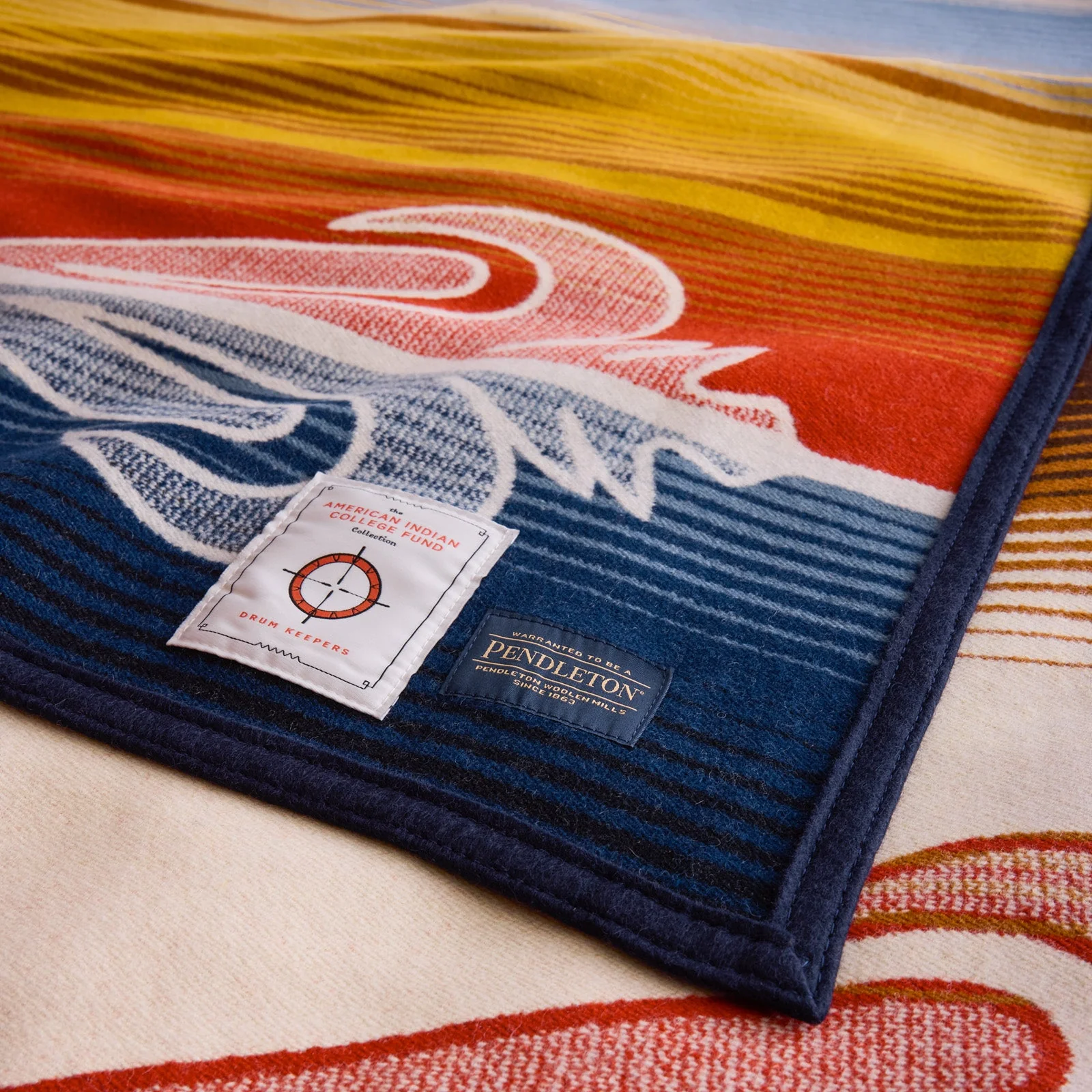 American Indian College Fund Blanket - Drum Keepers - Image 6