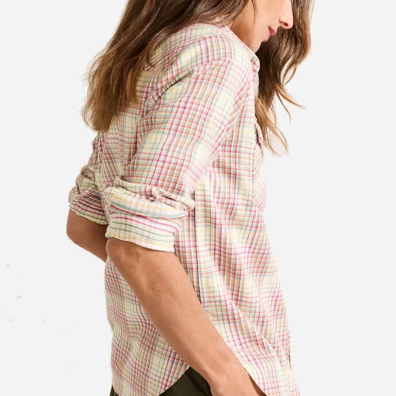 Womens Riley Shirt - Ivory Multi Plaid - Image 3