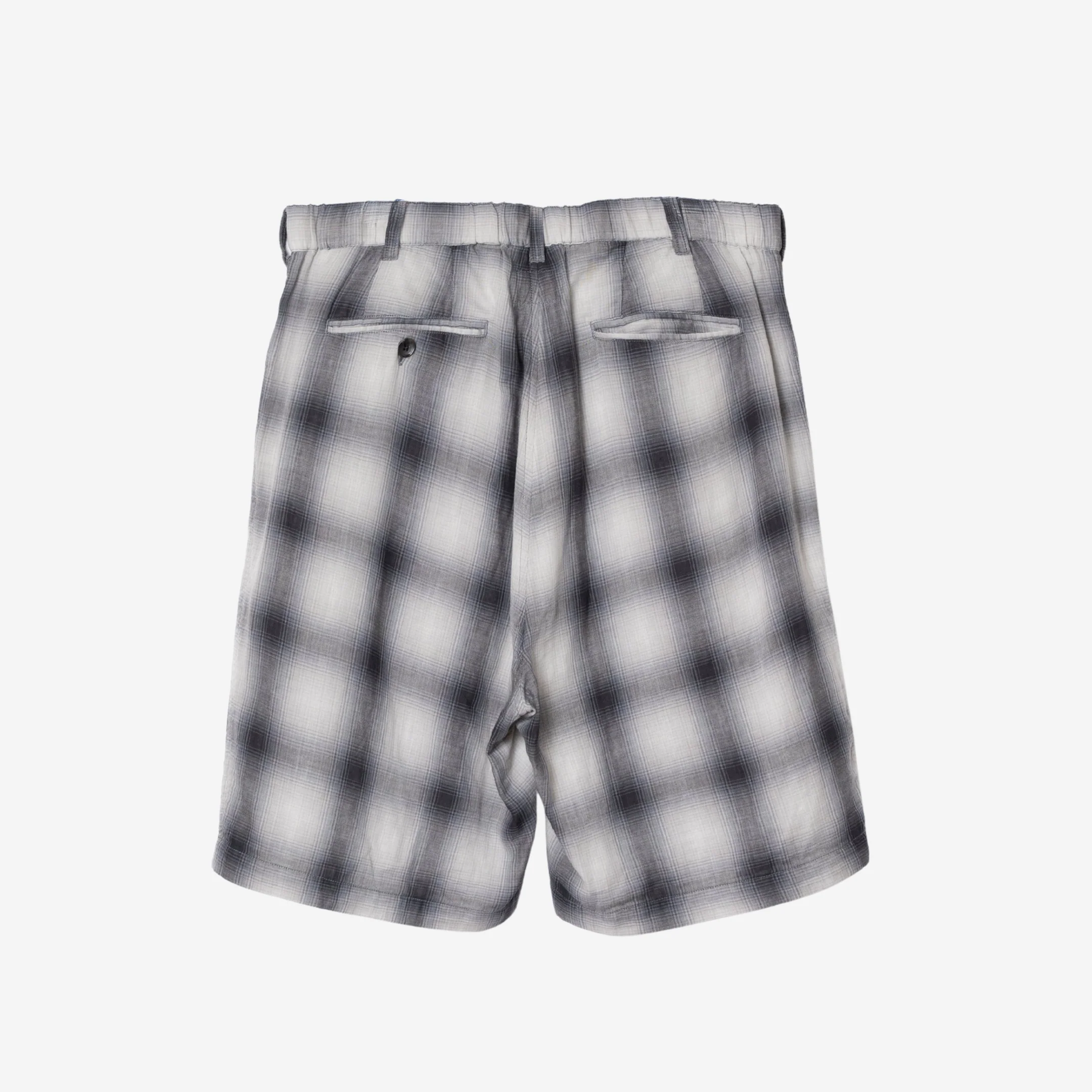 Two Pleat Shorts - Gray/Bone - Image 2
