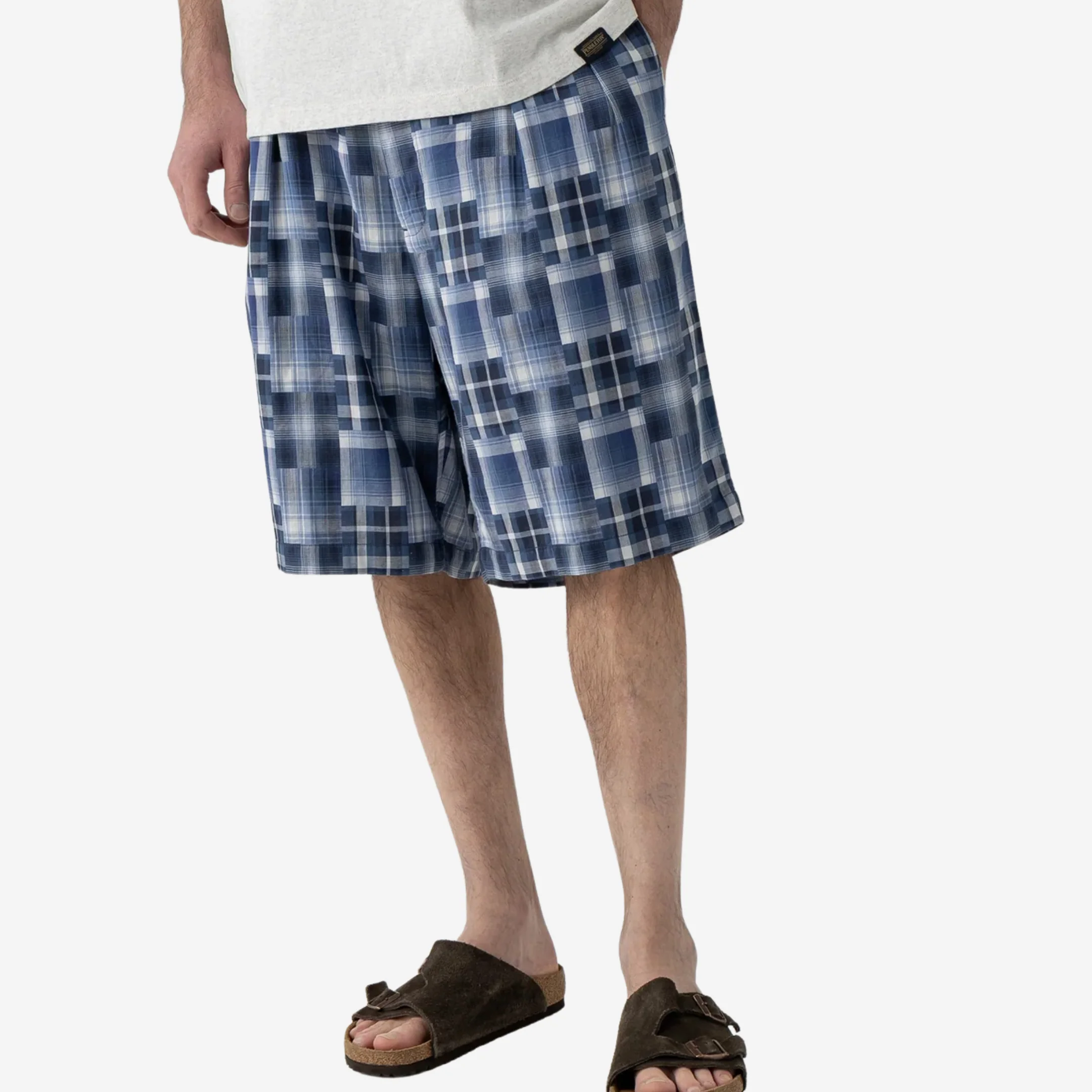 Two Pleat Shorts - Indigo - Image 3