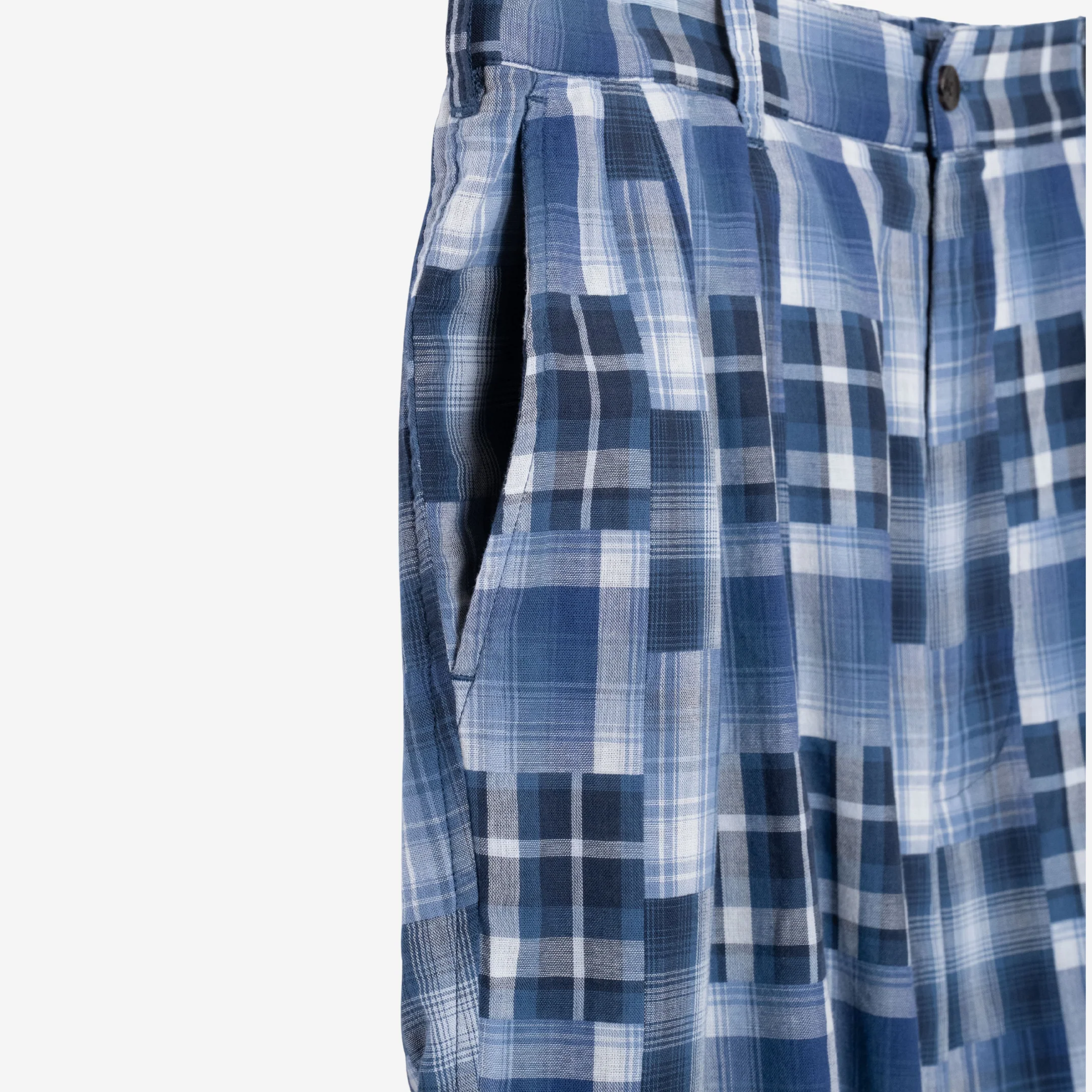 Two Pleat Shorts - Indigo - Image 4