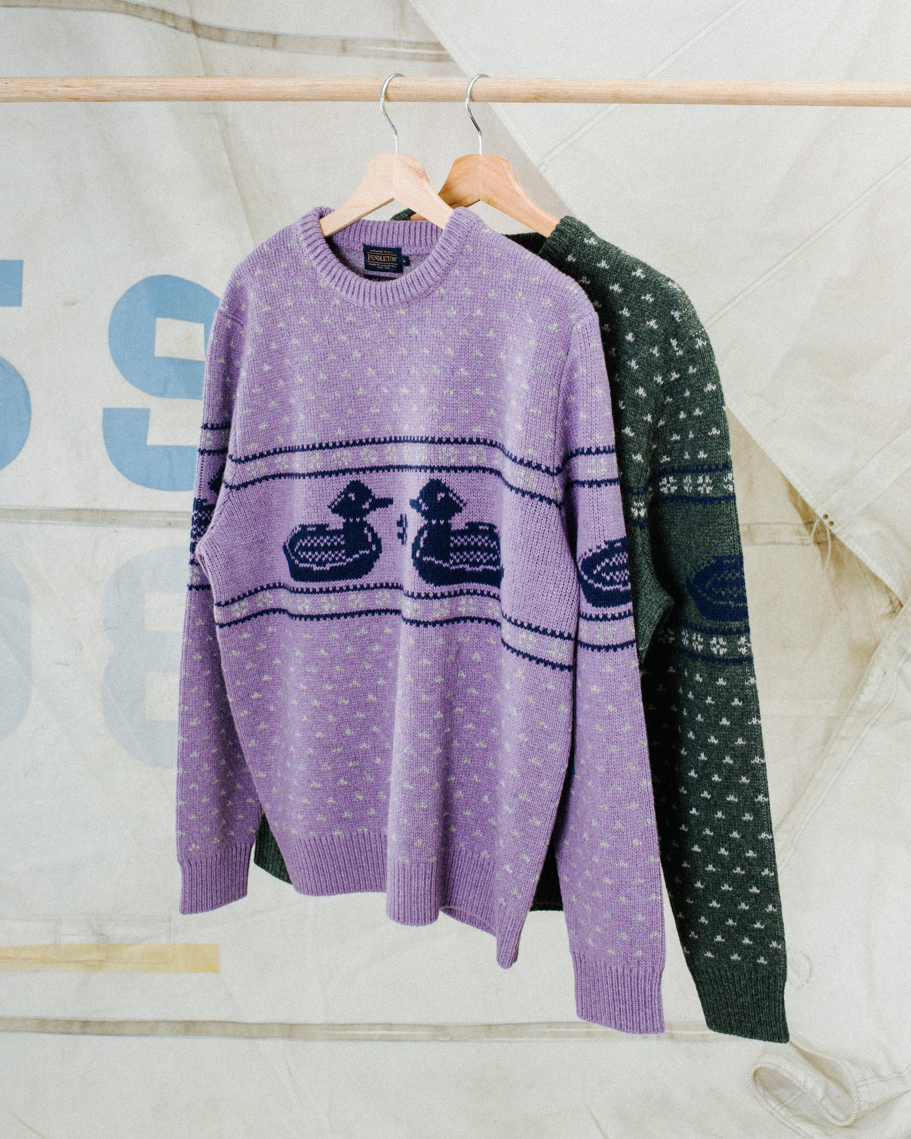 Women's Duck Sweater - Purple - Image 6
