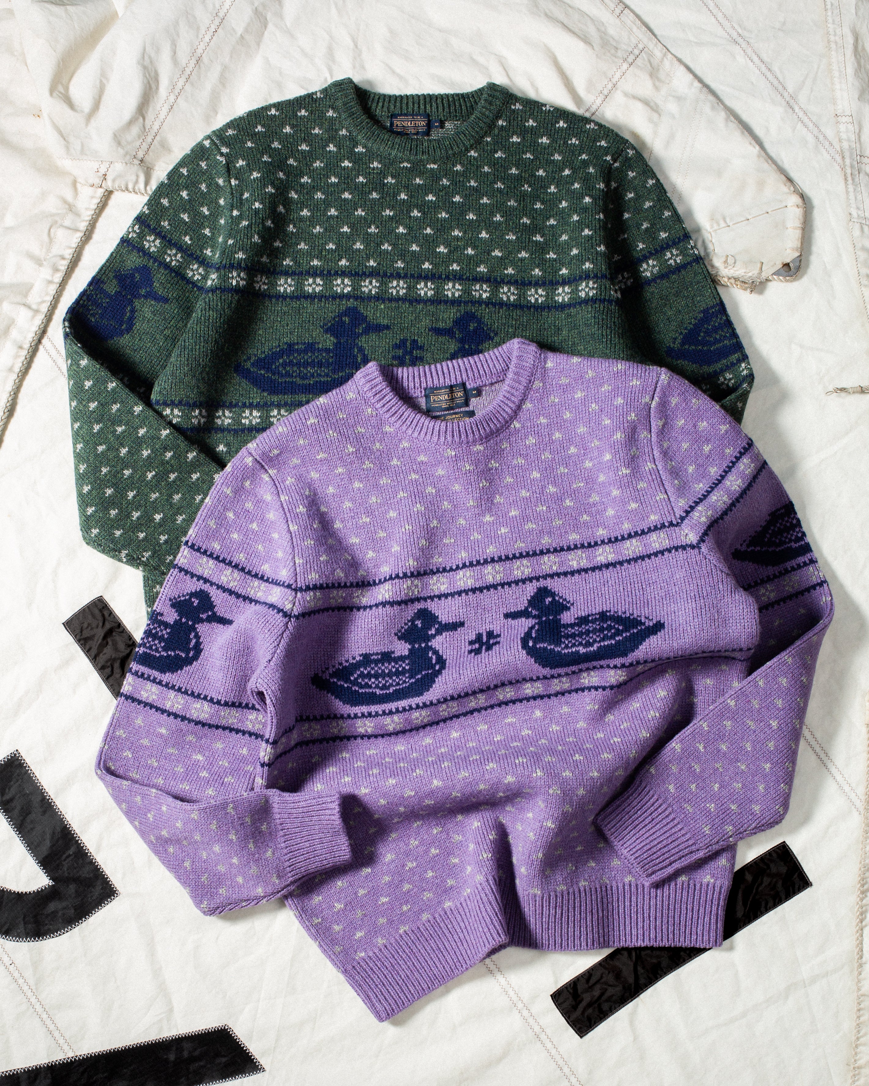 Women's Duck Sweater - Purple - Image 7