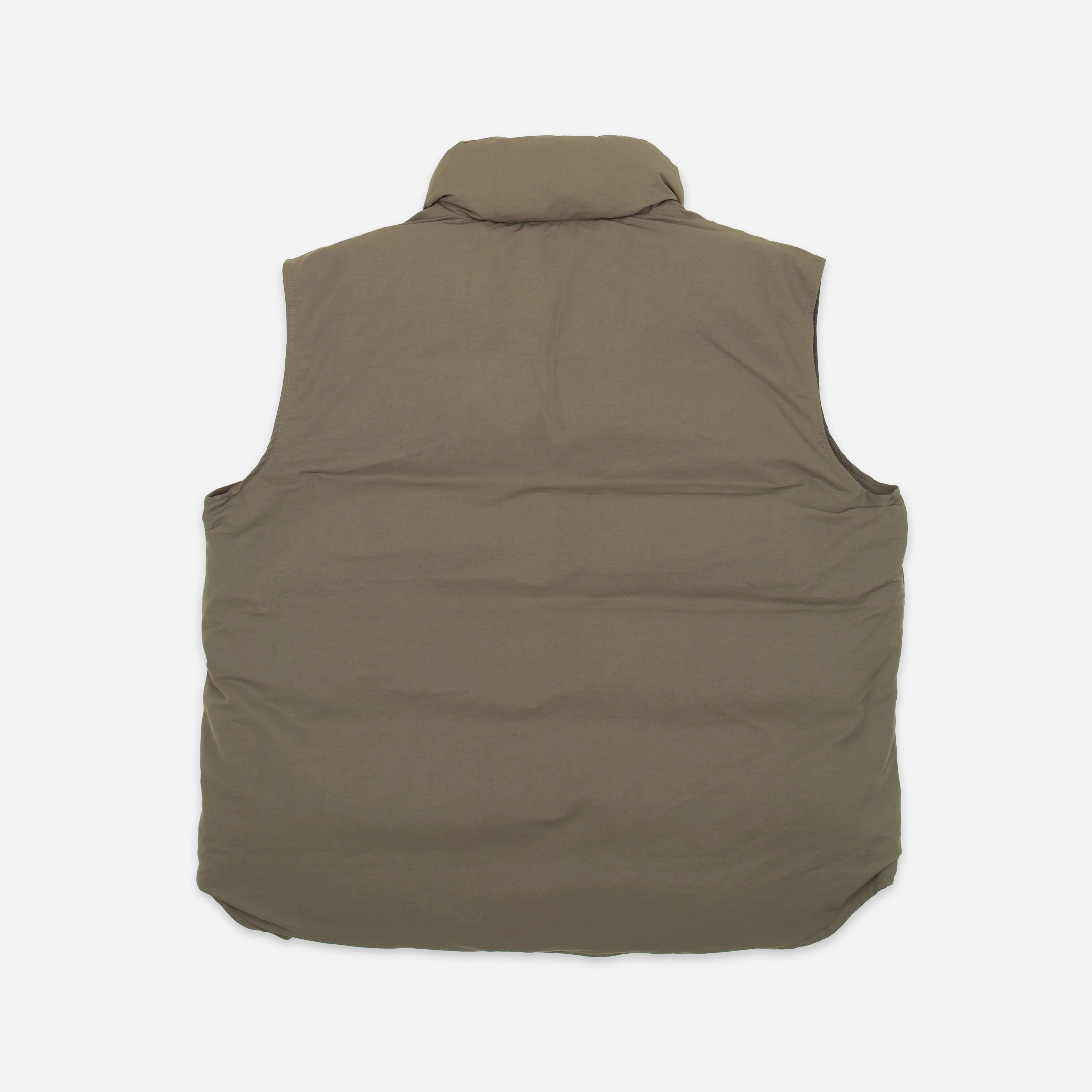 Flat Face Down Vest - Brown - Image 3