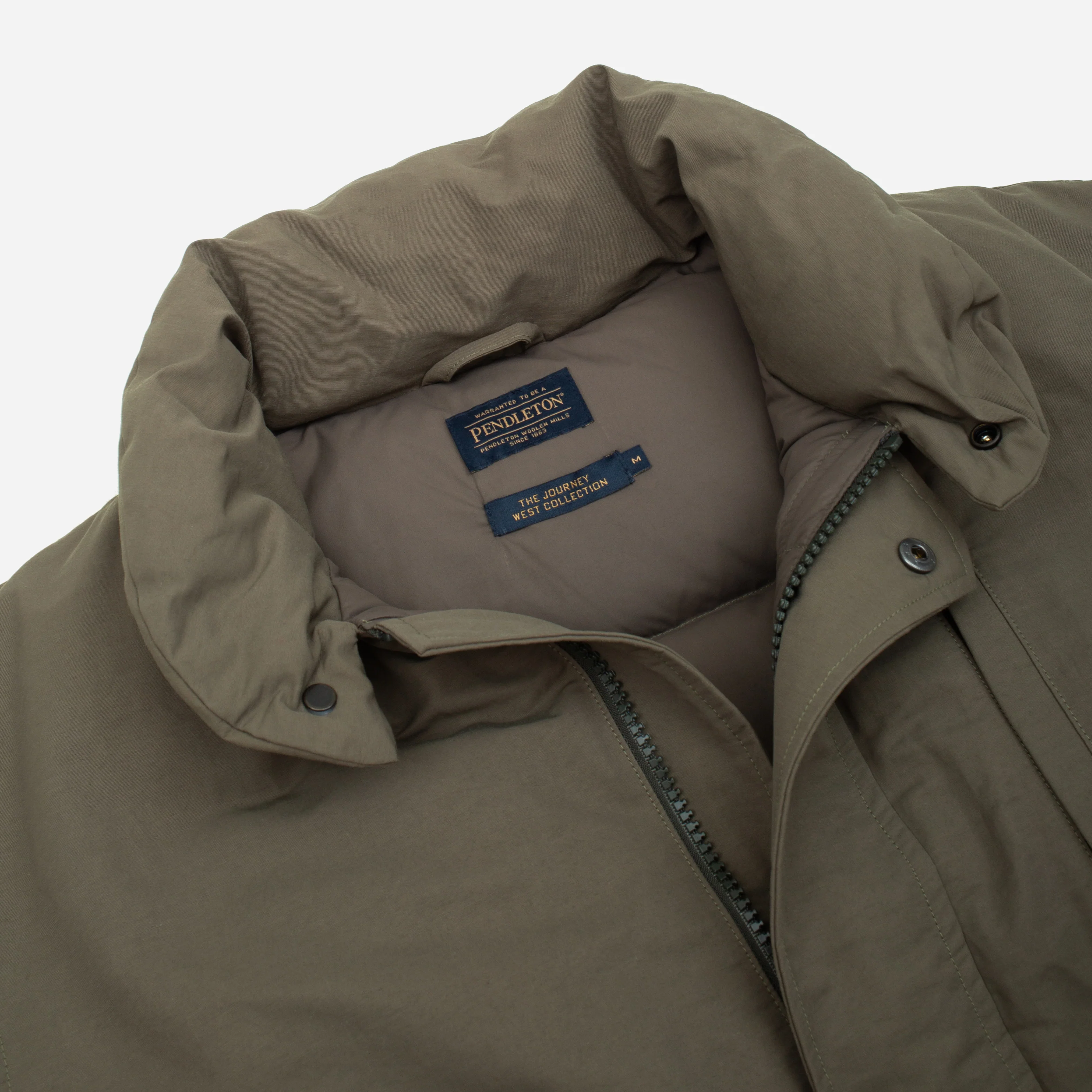 Flat Face Down Vest - Brown - Image 4