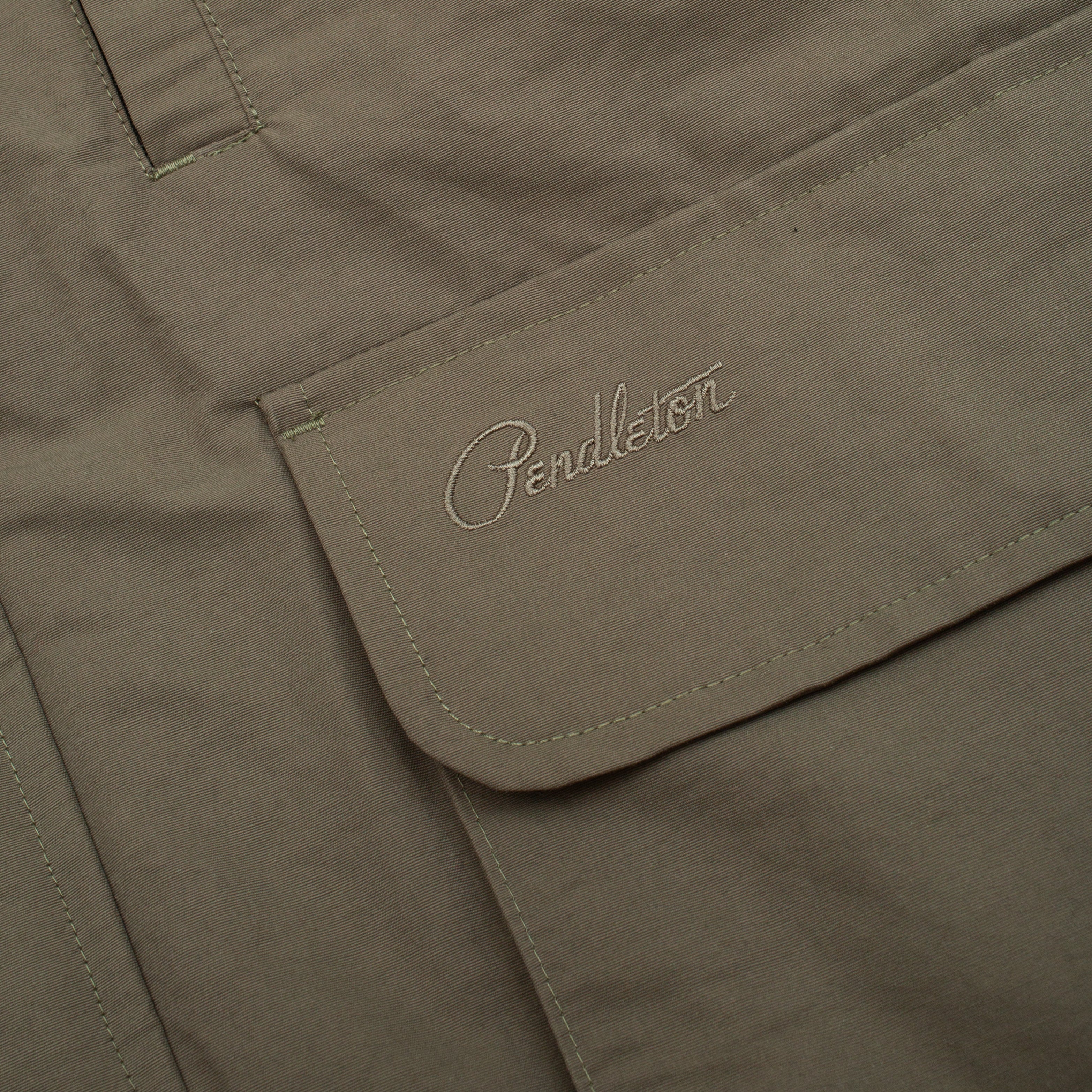 Flat Face Down Vest - Brown - Image 5