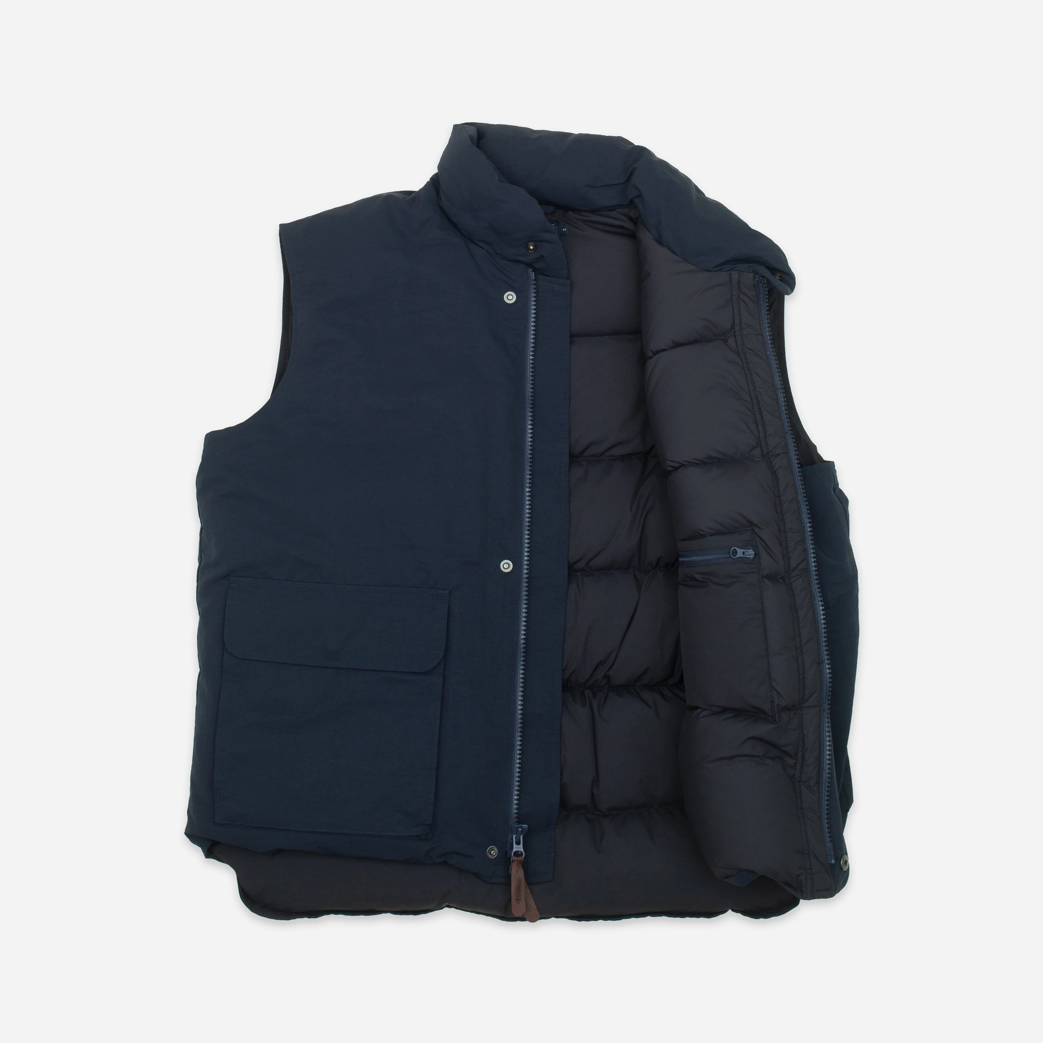 Flat Face Down Vest - Navy - Image 2