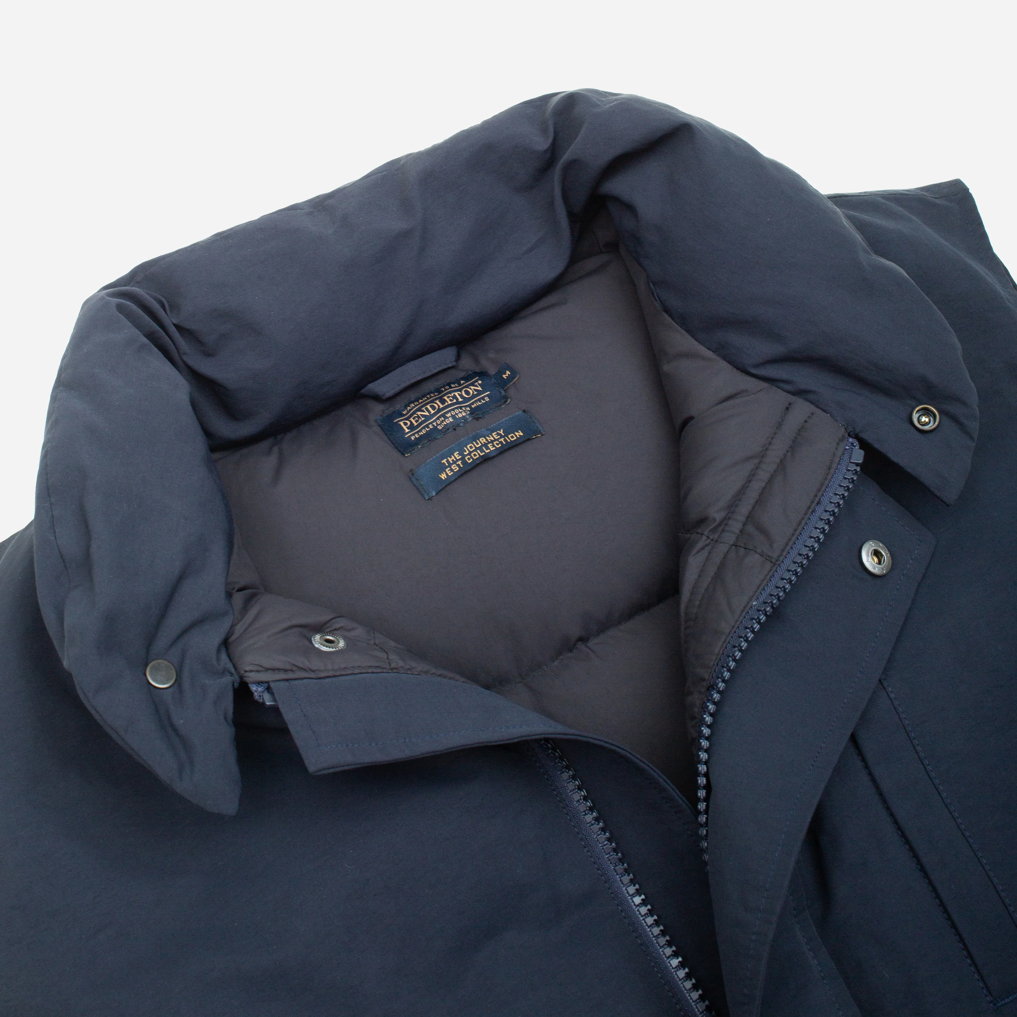 Flat Face Down Vest - Navy - Image 5