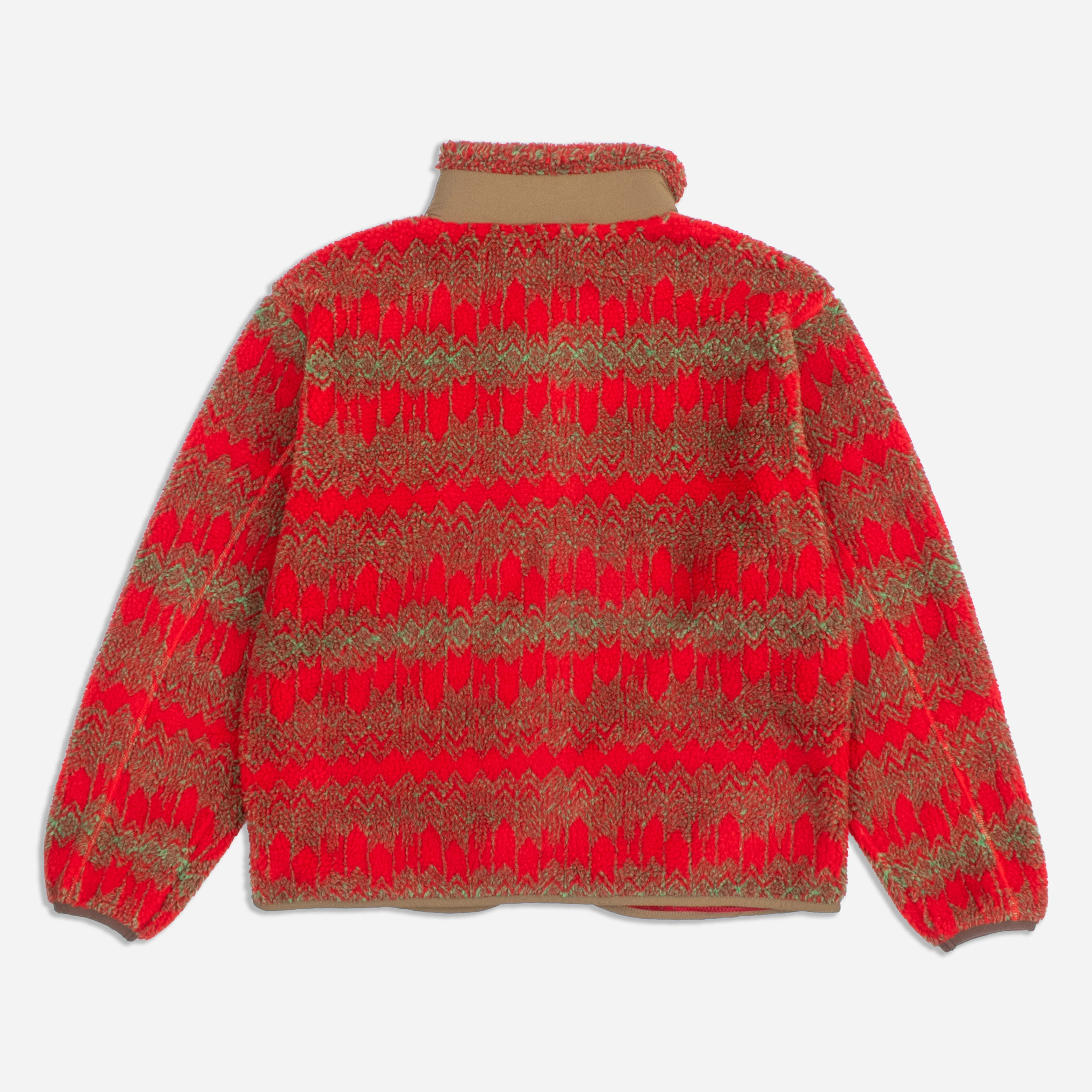 Jacquard Sherpa Fleece Jacket - Skywalkers Red - Image 2