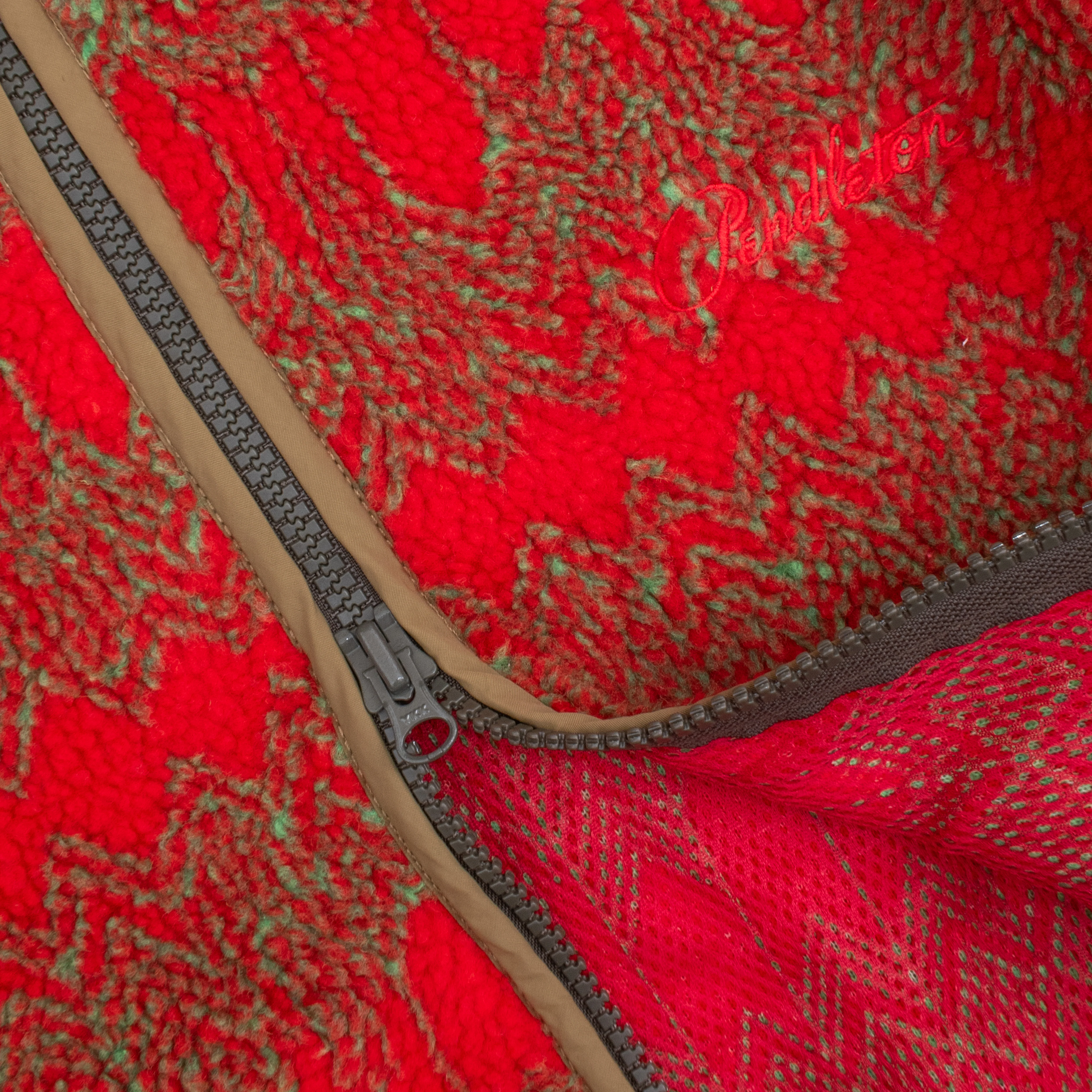 Jacquard Sherpa Fleece Jacket - Skywalkers Red - Image 3