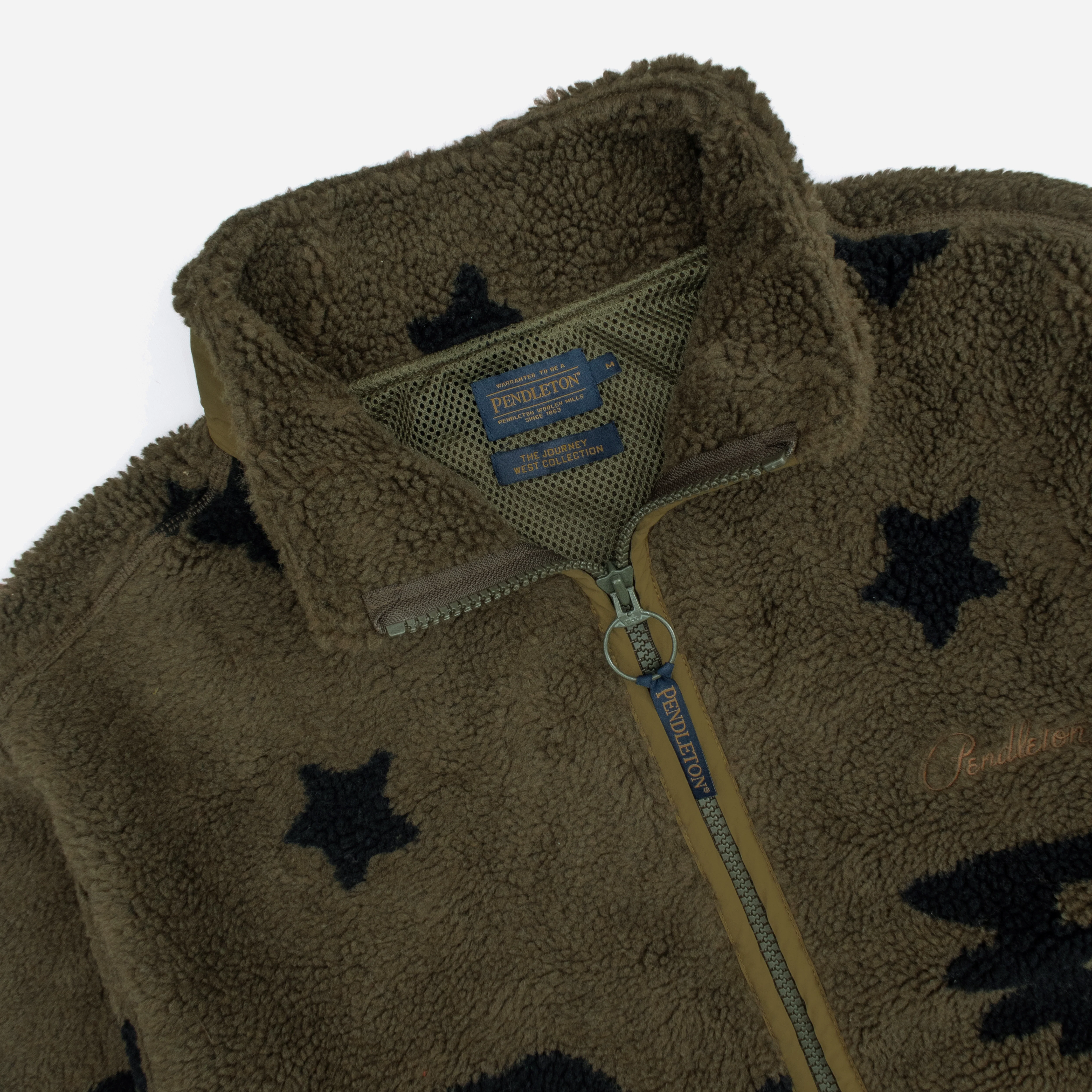 Jacquard Sherpa Fleece Jacket - Star Bird - Image 4